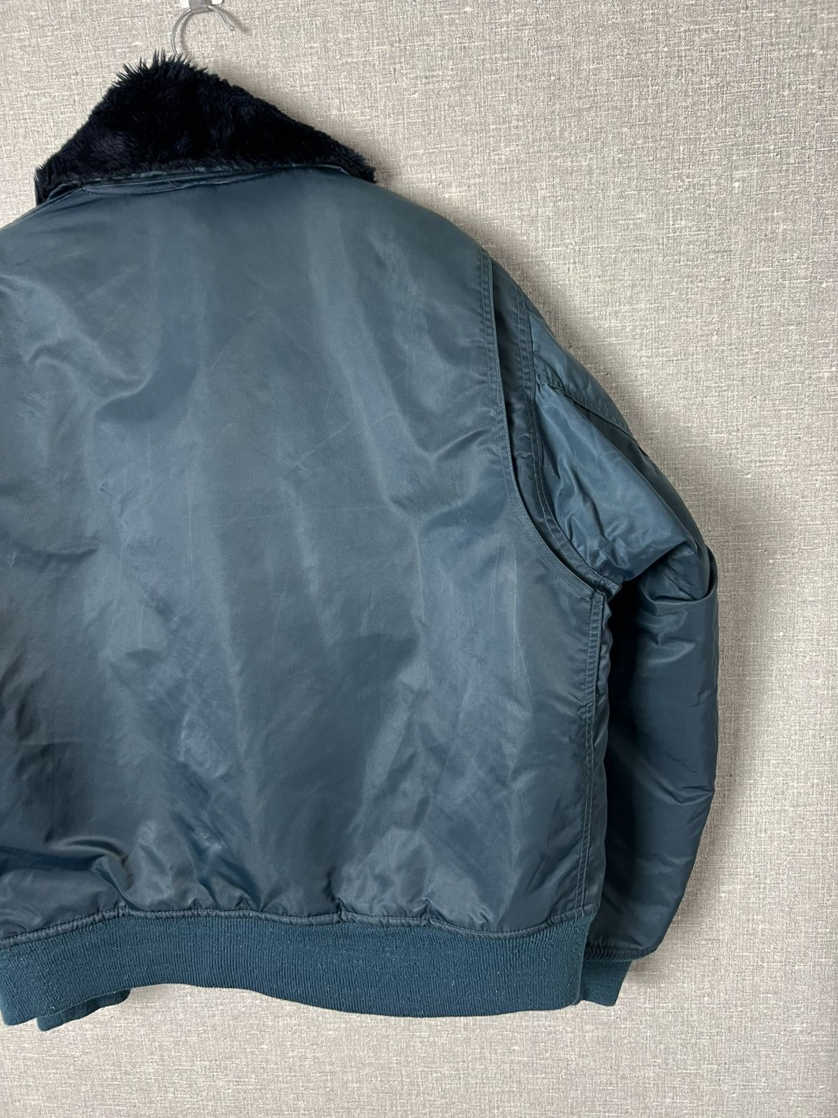 Vintage MA-2 Vintage Flyer’s Nylon Bomber Military Collared Jacket Size US XL / EU 56 / 4 - 20 Thumbnail