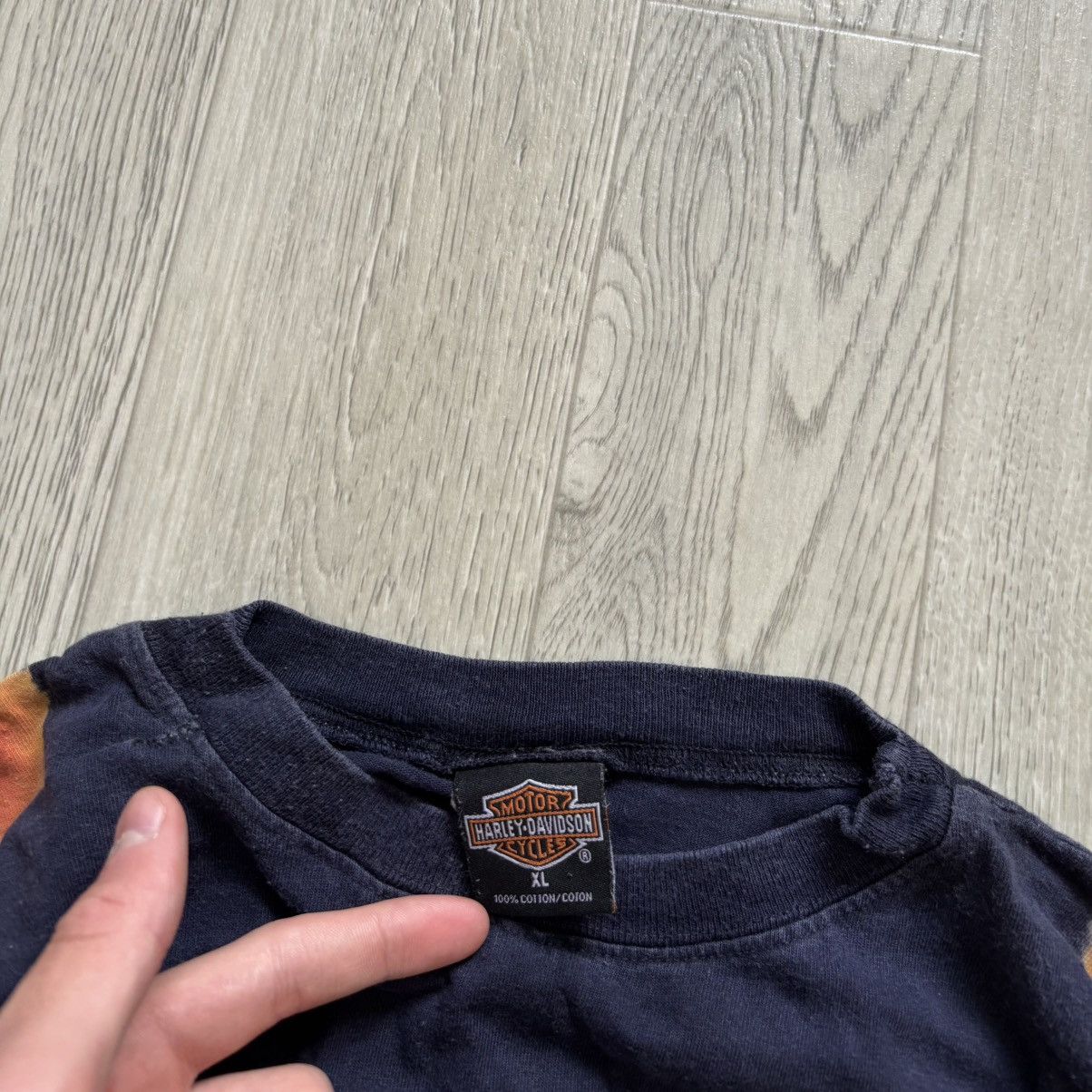 Harley Davidson Vintage 1999 Harley Davidson Racing MOTORCYCLE Long Sleeve Size US XL / EU 56 / 4 - 3 Thumbnail