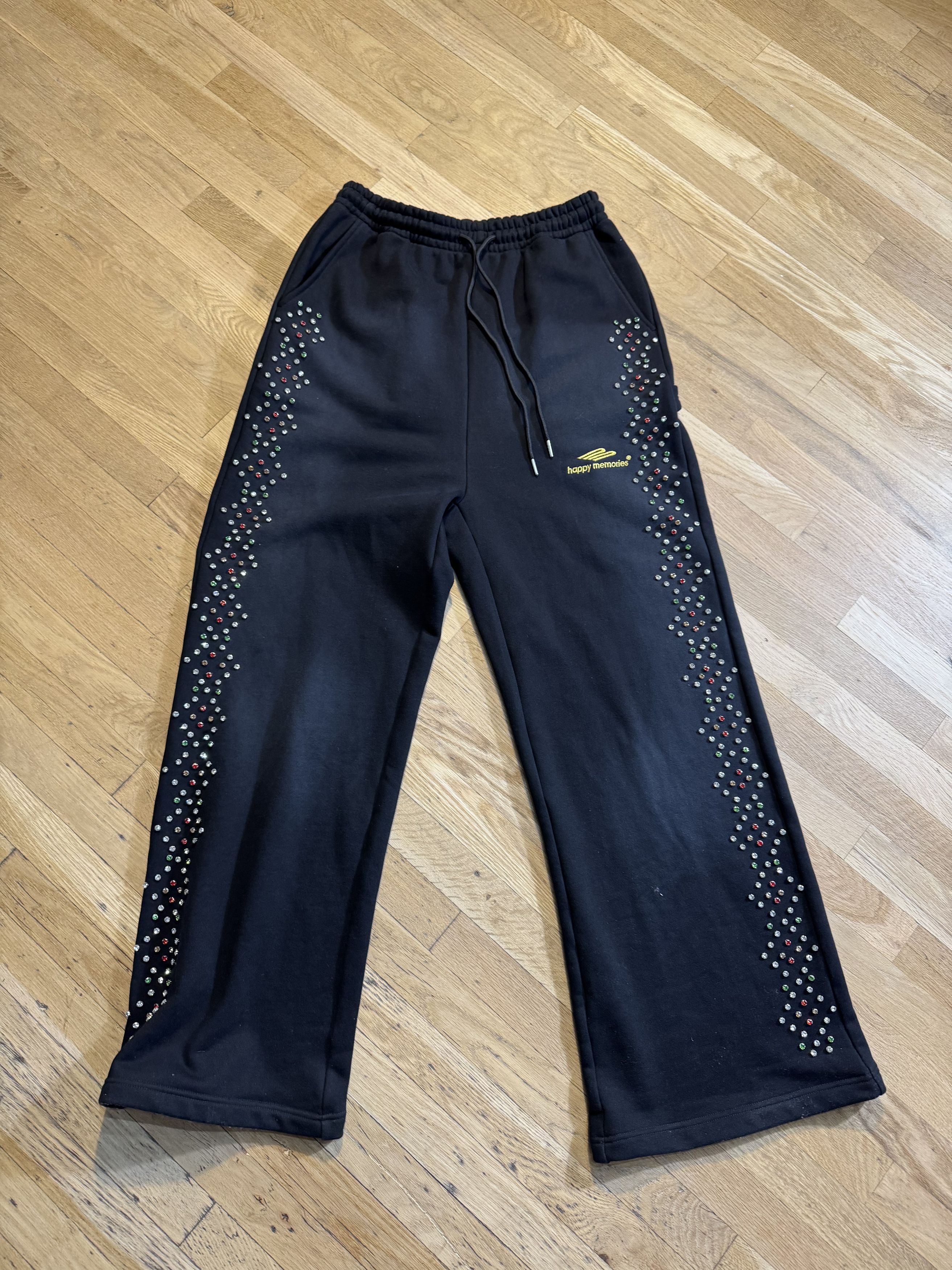 HMDD HMDD Crystal Sweatpants Washed Black Size US 34 / EU 50 - 1 Thumbnail