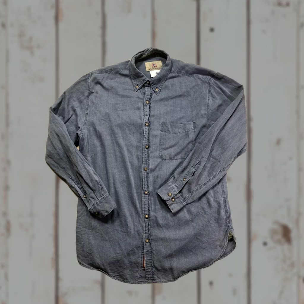 The Territory Ahead The Territory Ahead Shirt Mens LT Tall Blue Chambray Long Sleeve Button Down Size US L / EU 52-54 / 3 - 1 Thumbnail