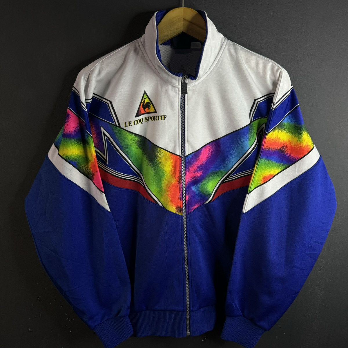 Le Coq Sportif Vintage Le Coq Sportif Y2K Rainbow Retro Track Jacket Size US M / EU 48-50 / 2 - 2 Thumbnail