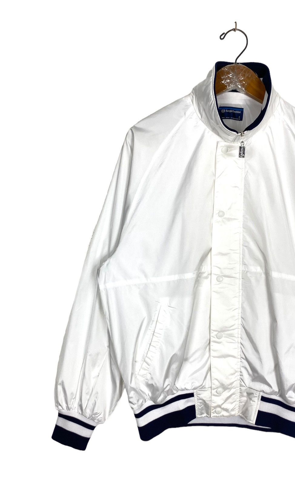Sergio Tacchini Rare‼️ Sergio Tacchini Big Logo Zipper Jacket Made in Japan Size US M / EU 48-50 / 2 - 3 Thumbnail