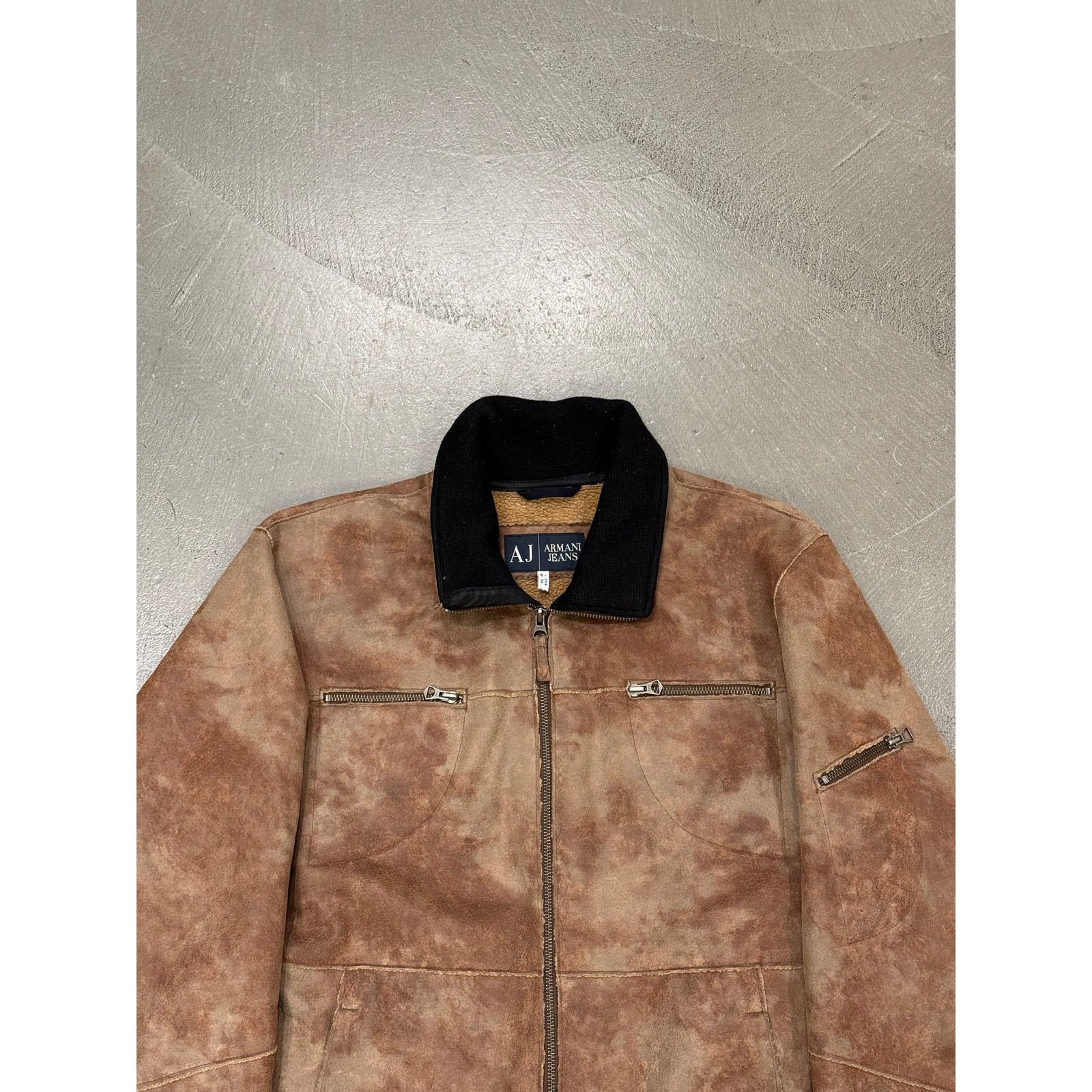 Giorgio Armani 2000s Armani faded faux shearling jacket Size US M / EU 48-50 / 2 - 4 Thumbnail