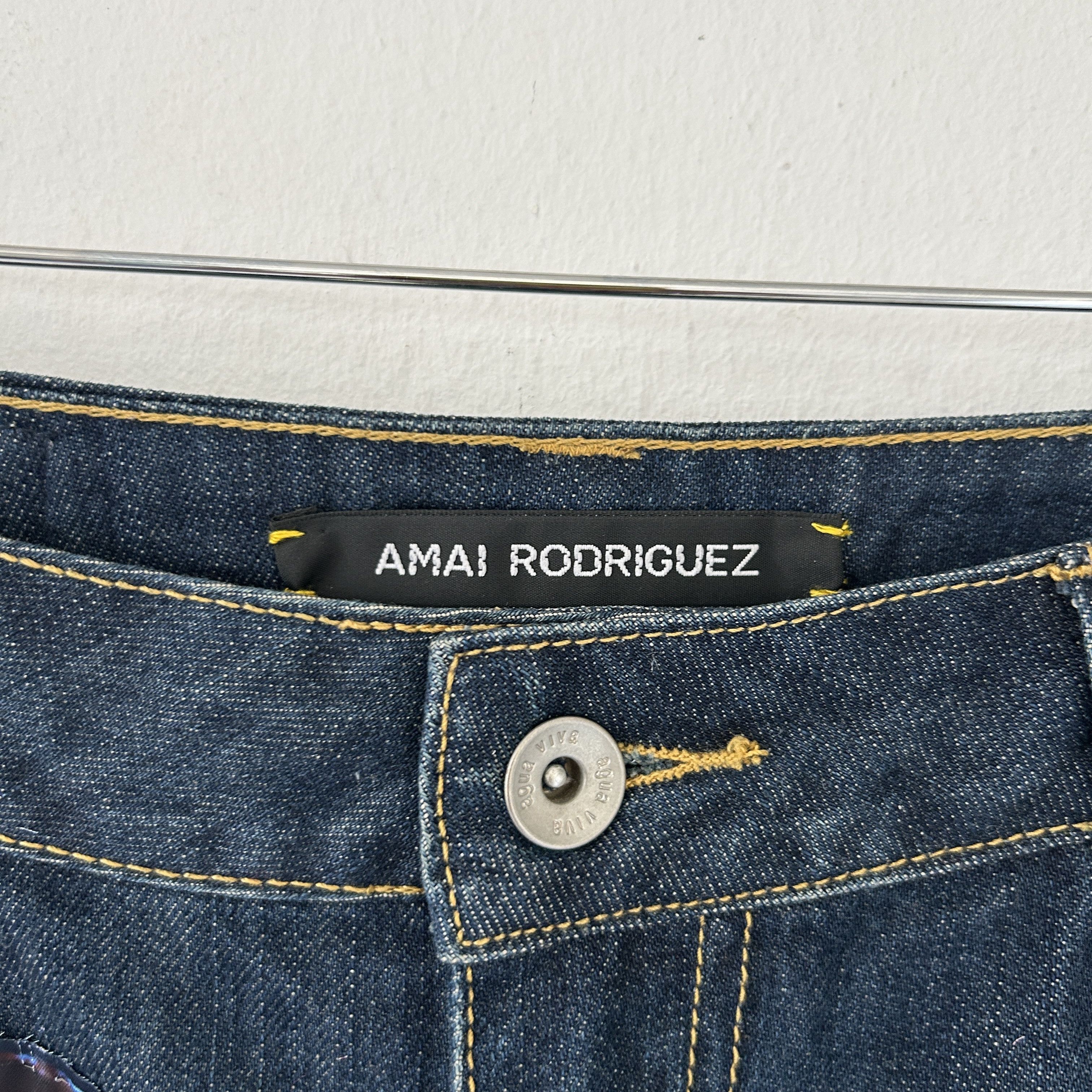 Custommade Custom Graphic Print Reworked Denim Skirt Size 27" / US 4 / IT 40 - 13 Thumbnail
