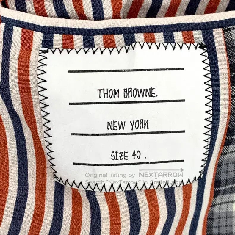 Thom Browne Thom Browne Gray Plaid Wool Lapel Single Breasted Long Sle Size 40L - 6 Thumbnail