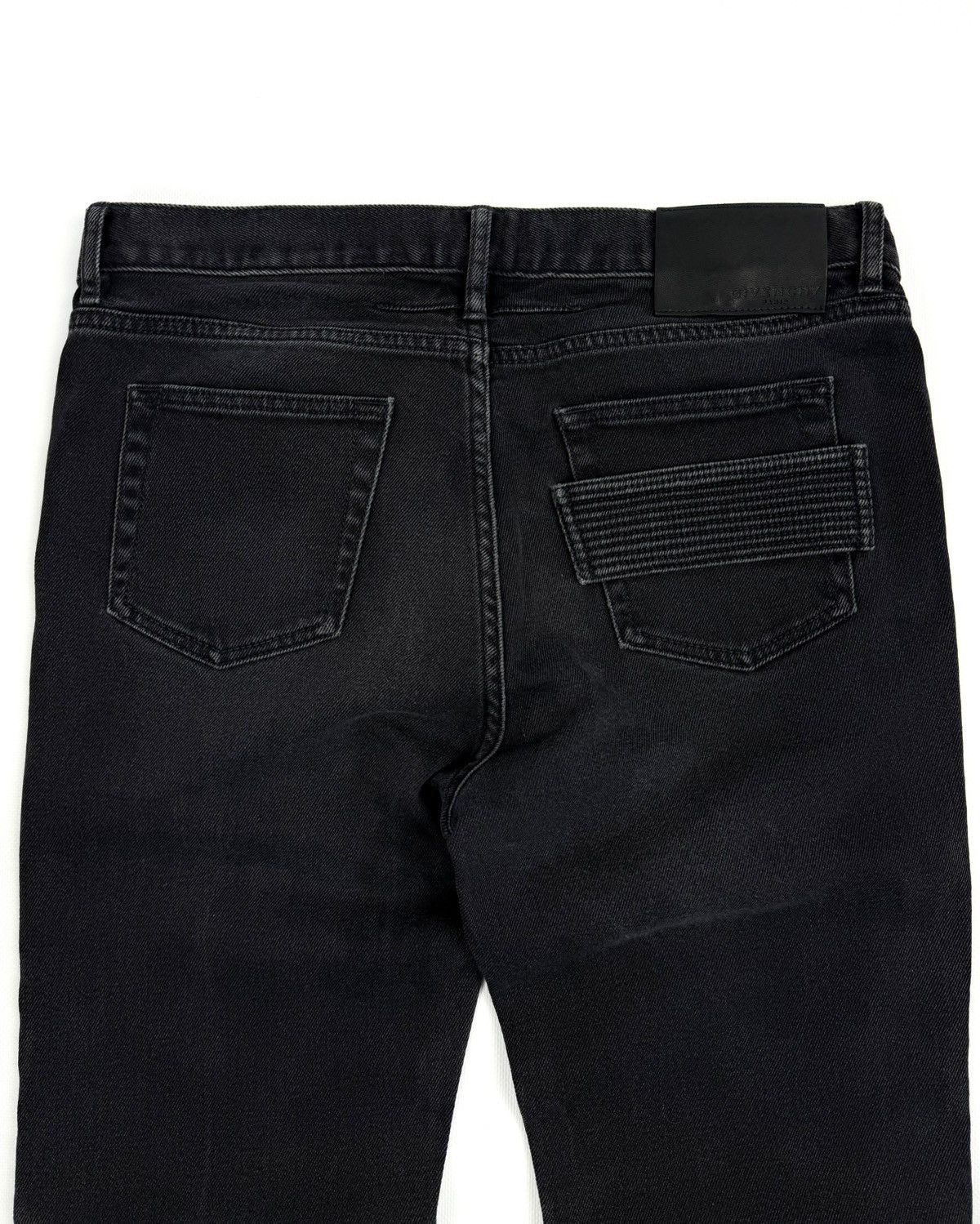 Givenchy Givenchy Zip Biker Black Jeans Washed Moto Archive Designer Size US 30 / EU 46 - 13 Thumbnail