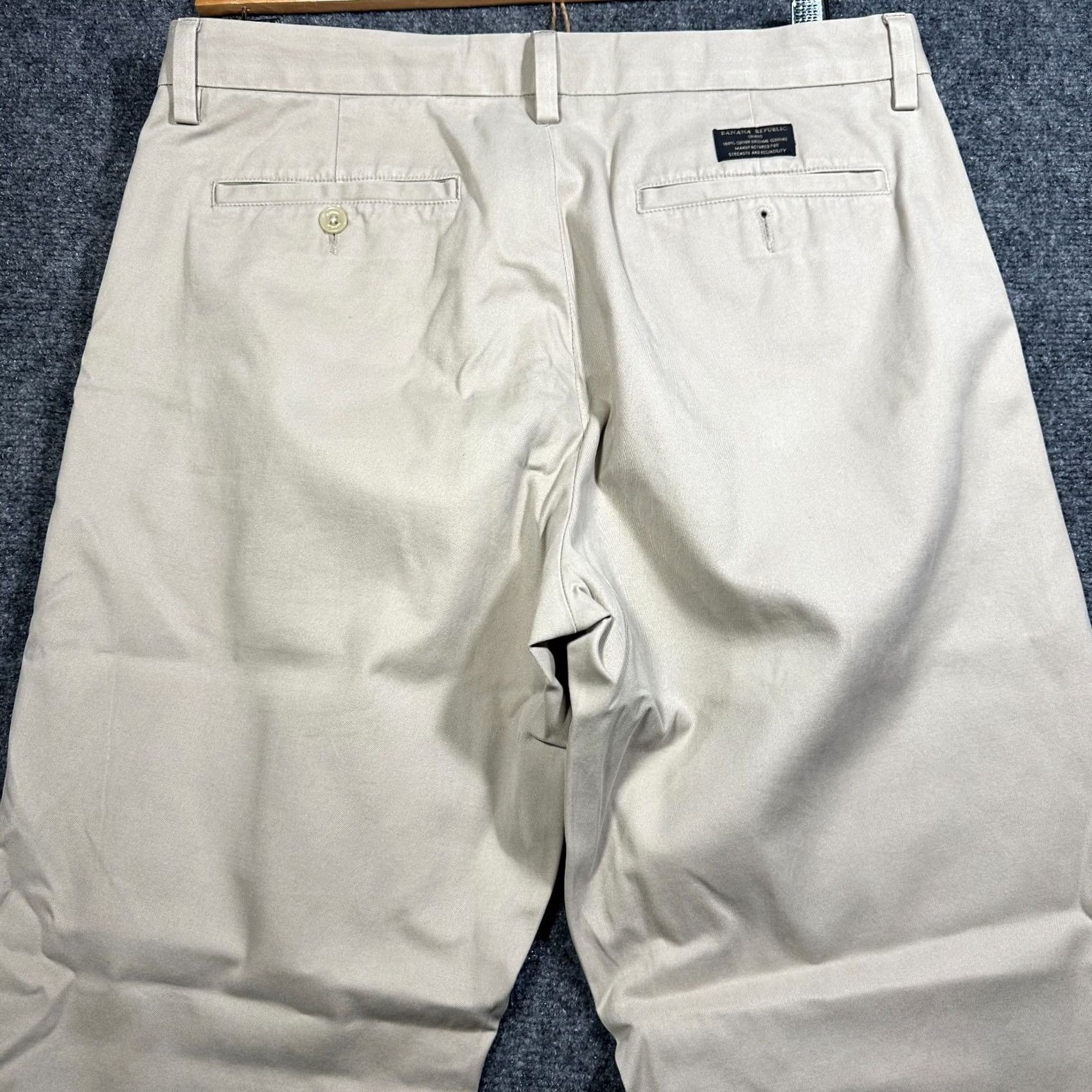Banana Republic Banana Republic Gavin Chino Pants Men 33 Flat Front Straight Cotton Brown Classic Modern 90s? Size US 33 - 7 Thumbnail