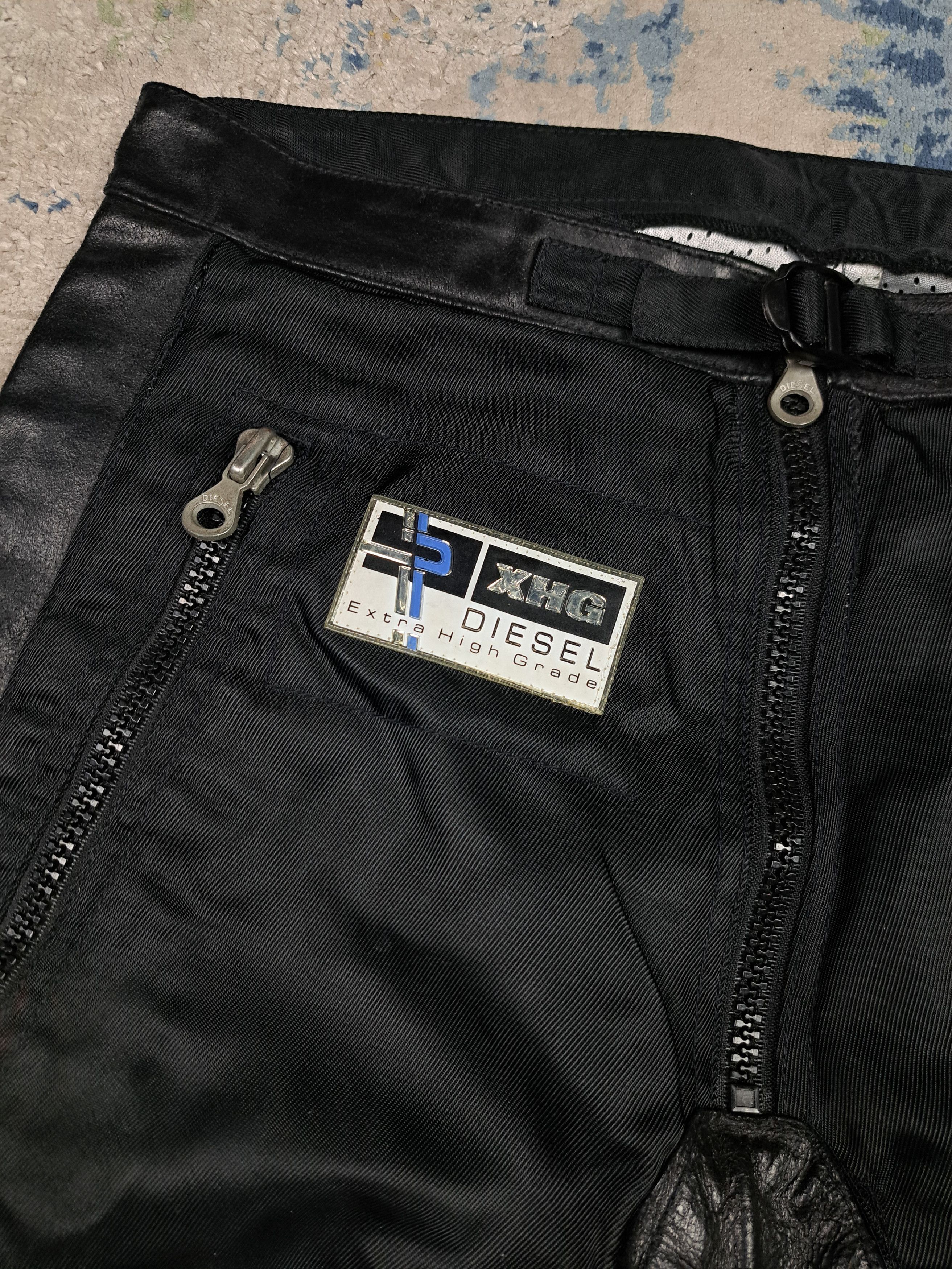 Diesel Very Rare Diesel XHG Leather Details Nylon Pants Avant Garde Size US 32 / EU 48 - 7 Thumbnail