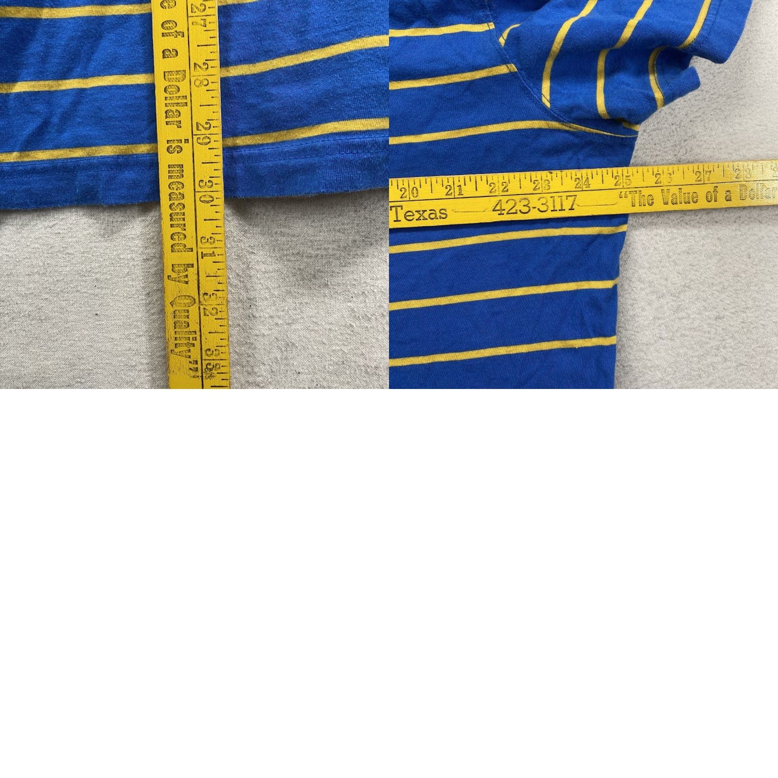 Vintage VINTAGE Saddlebred T-Shirt Men L/XL Short Sleeve Crew Neck Graphic Ramones Logo Cotton Blue & Yellow 80s Punk Grunge Size US L / EU 52-54 / 3 - 8 Thumbnail