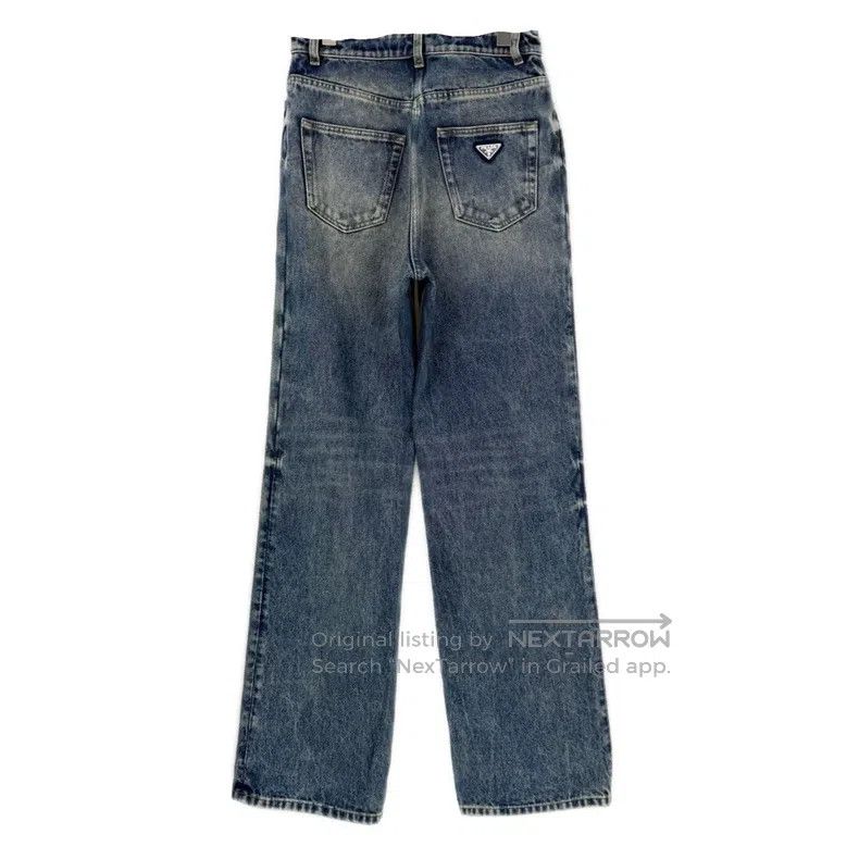 Prada Prada Blue washed triangle jeans Size US 28 / EU 44 - 2 Thumbnail
