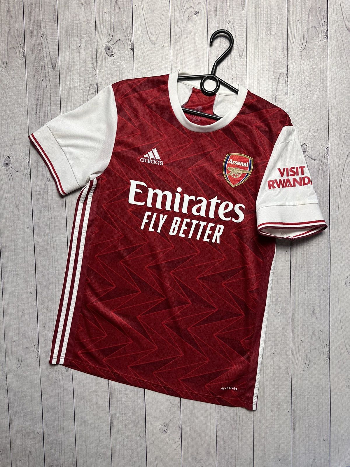 Vintage Arsenal adidas soccer jersey size M red Gunners