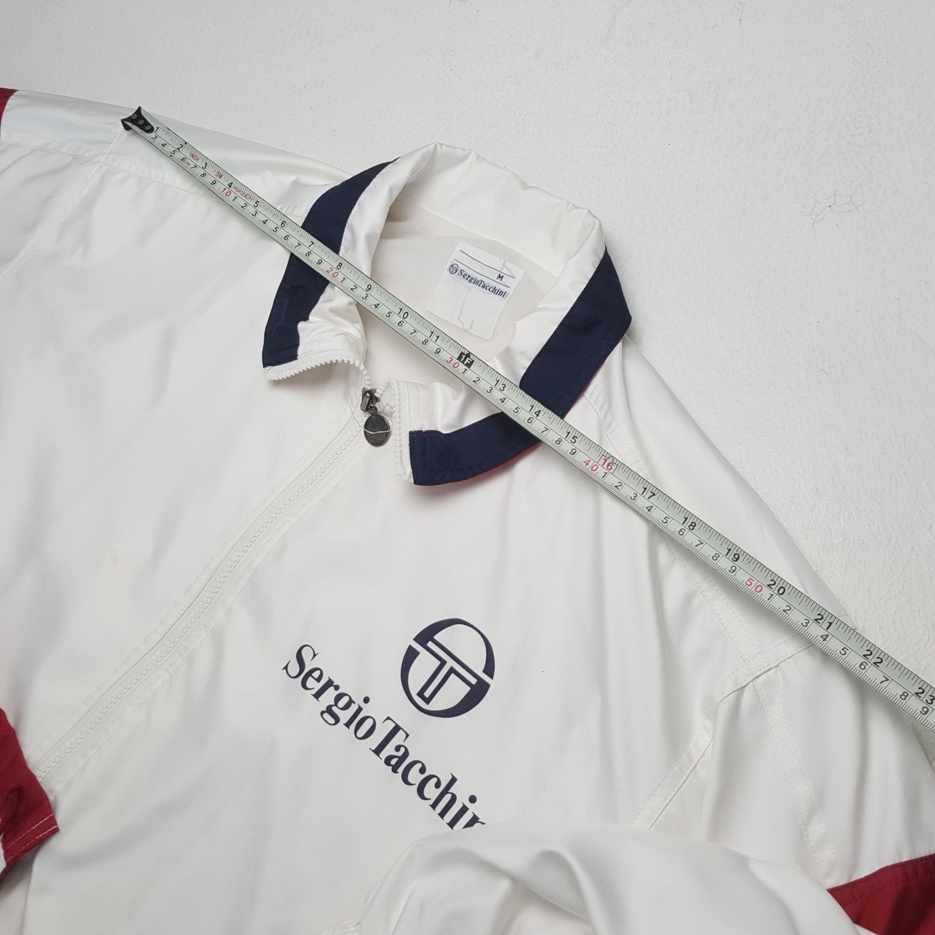 Sergio Tacchini × Vintage SERGIO TACCHINI Logo Spellout Design Windbreaker Jacket Size US L / EU 52-54 / 3 - 8 Thumbnail