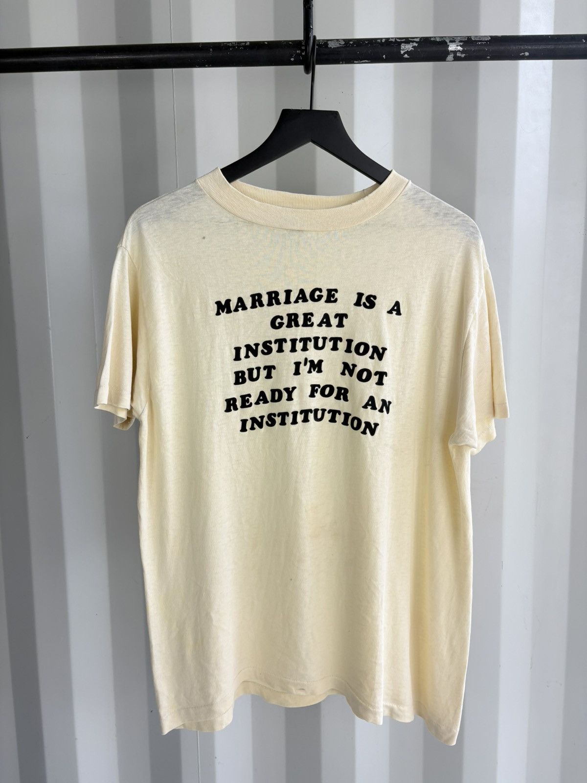Vintage Thrashed Marriage Faded Distressed Shirt Grunge BAND Funny Size US L / EU 52-54 / 3 - 1 Thumbnail