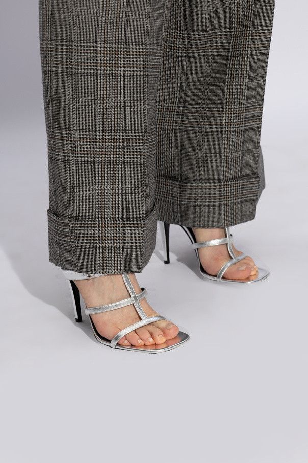 Gucci o1s1wg110225 Heel Sandals in Silver Size US 7 / IT 37 - 2 Thumbnail