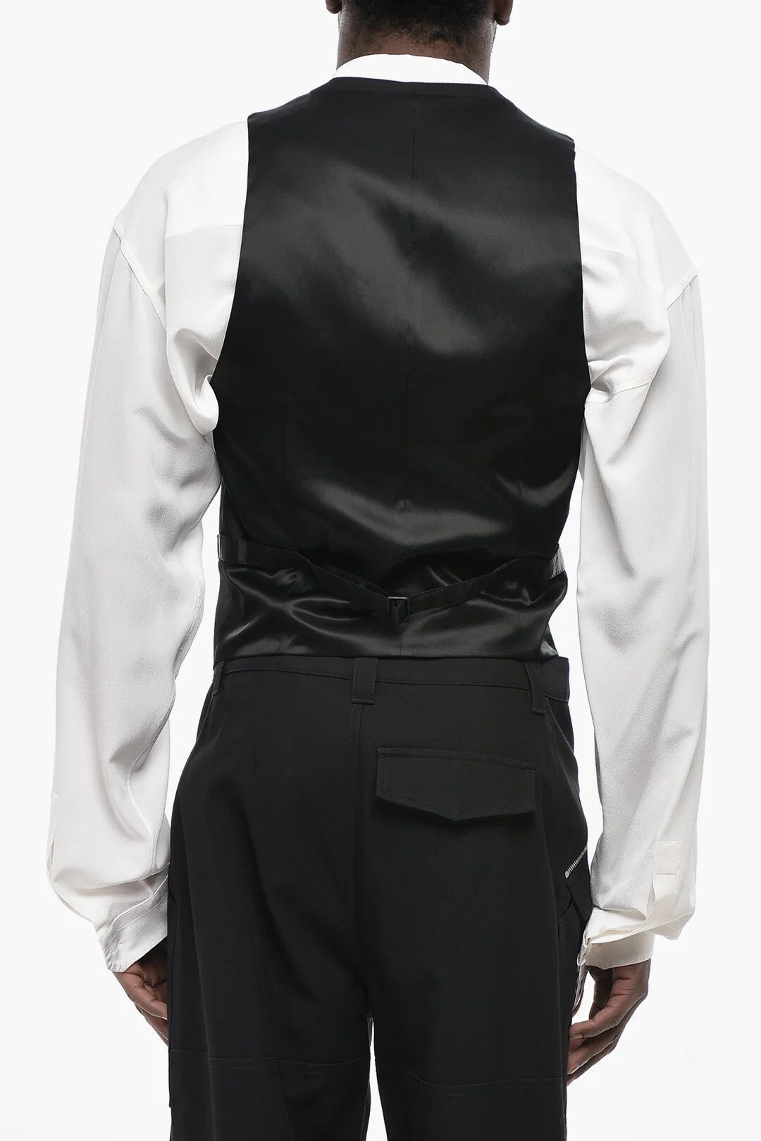 Celine og1mm0426 Wool Waistcoat in Black Size US M / EU 48-50 / 2 - 2 Thumbnail