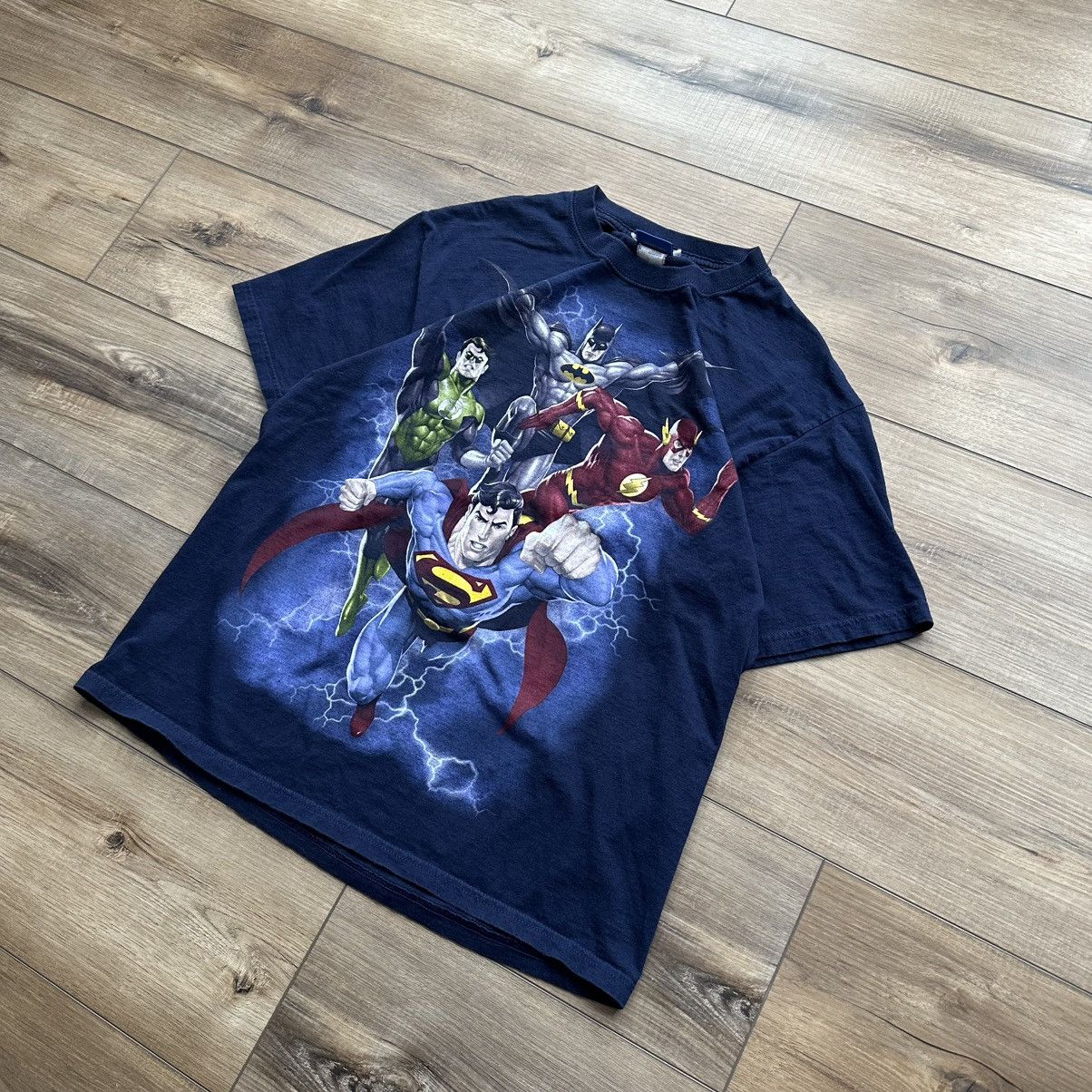 DC Comics Vintage 2000s DC Comics Justice League Superhero Graphic Tee Size US L / EU 52-54 / 3 - 3 Thumbnail