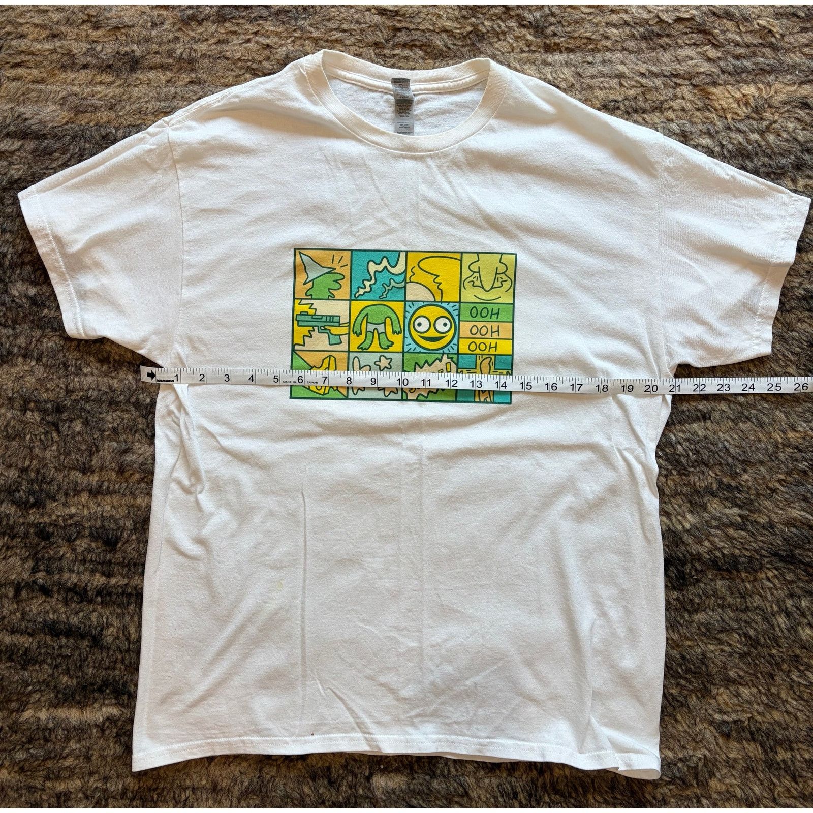 Keith Haring Men’s white T-shirt Keith Haring x Smiling Friends large Size US L / EU 52-54 / 3 - 2 Thumbnail