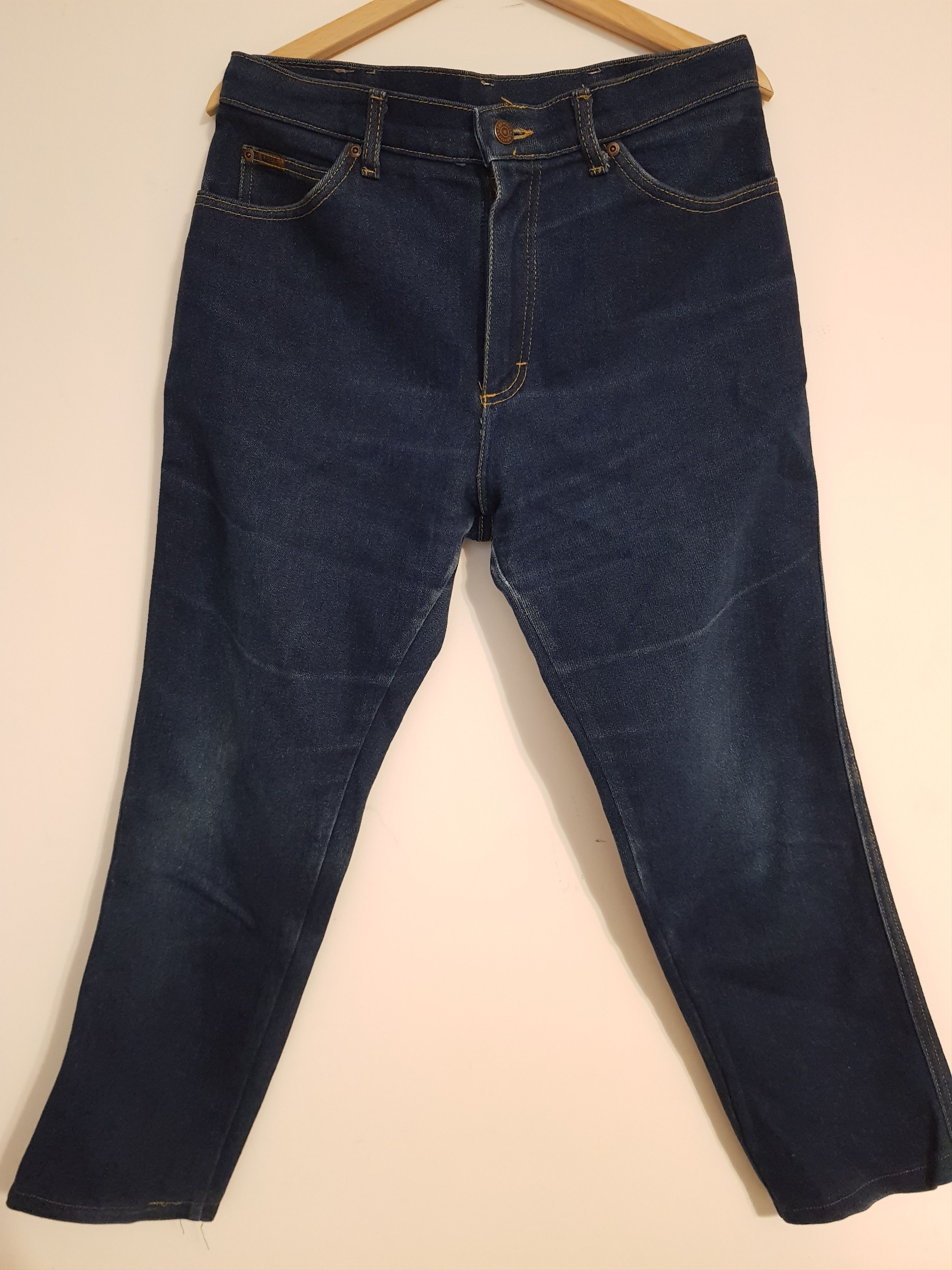Lee Lee Vintage 80s Made in USA Dark Wash Jeans 34x30 Size US 34 / EU 50 - 1 Thumbnail