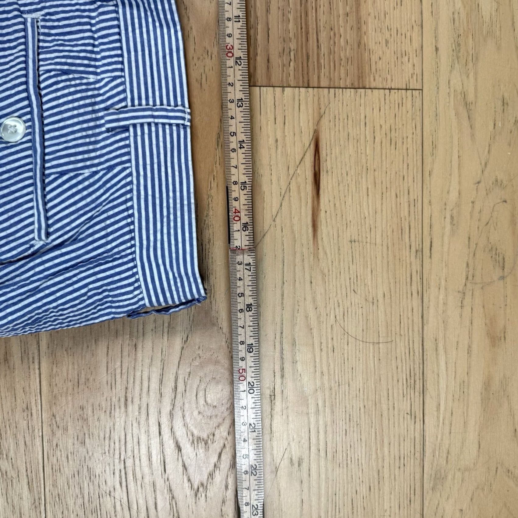 Polo Ralph Lauren Polo Ralph Lauren Shorts Nautical Striped Seersucker Blue/White Mens 38 Chino Big/Regular Size US M / EU 48-50 / 2 - 7 Thumbnail