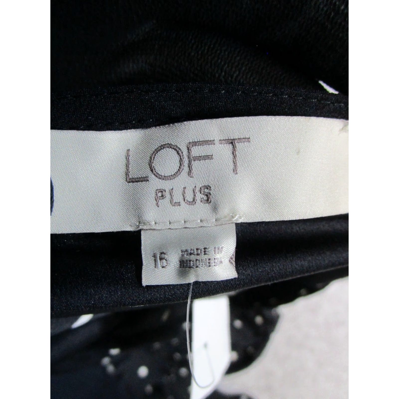 Loft VINTAGE Loft Dress Womens 16 Plus Black White Wrap New Size XXL / US 16-18 / IT 52-54 - 4 Thumbnail