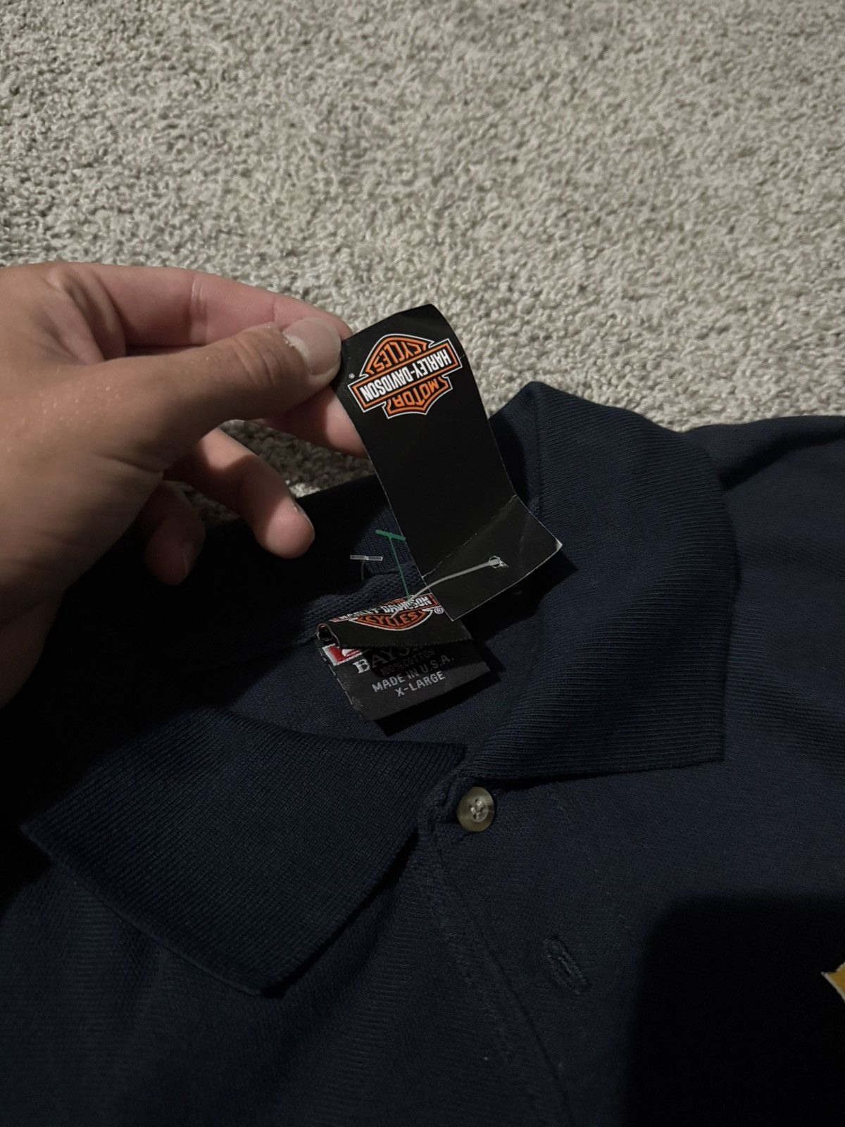 Harley Davidson Deadstock Harley Davidson 2012 Graphic Polo Size US XL / EU 56 / 4 - 5 Thumbnail