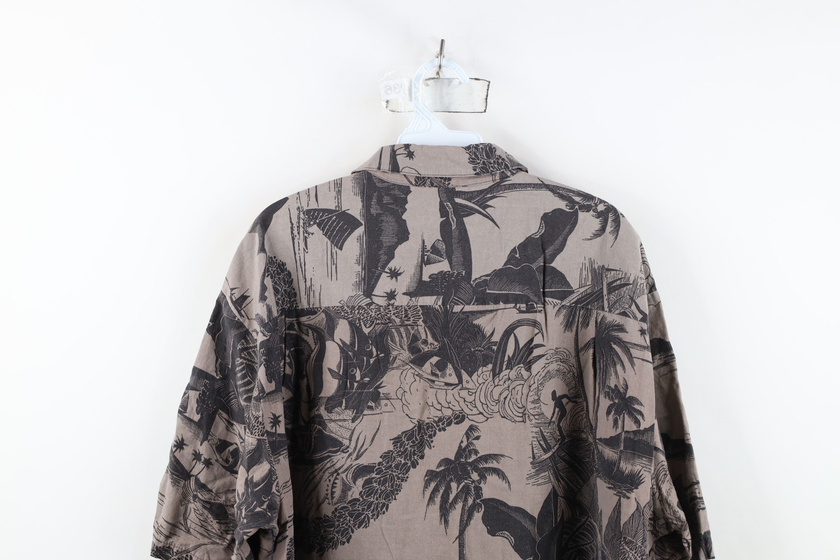 Vintage Vintage 90s Y2K Streetwear Fish Surf Hawaiian Button Shirt Size US XL / EU 56 / 4 - 13 Thumbnail