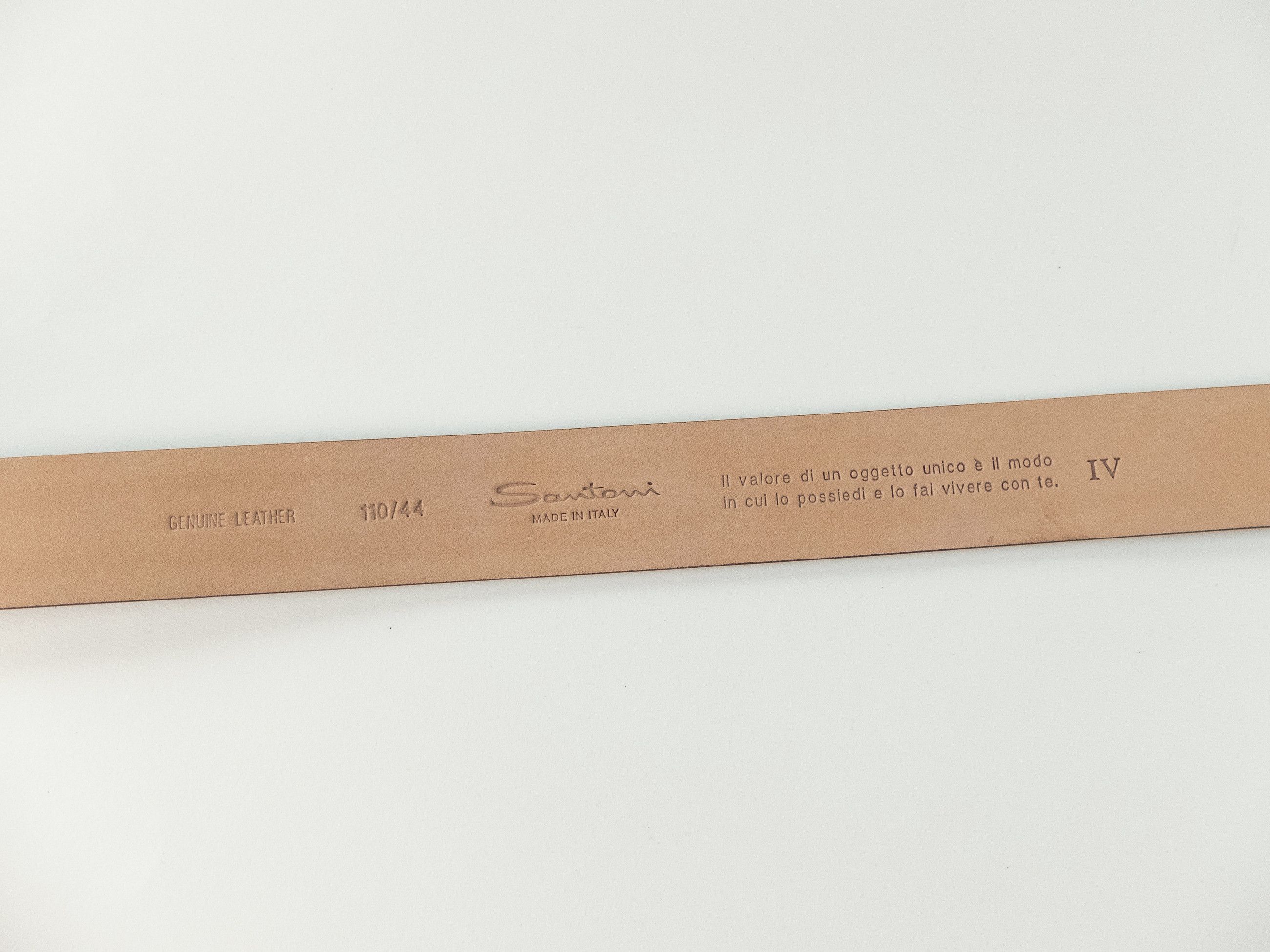 Santoni SANTONI brown suede belt Size 110 (fits size 42 waist best) Size 42 - 4 Thumbnail