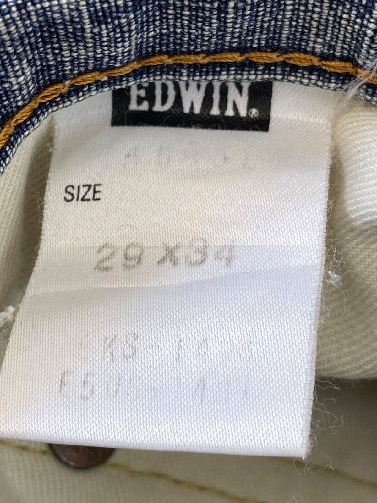 Edwin Edwin Faded Blue Wash Whiskered Style Flare Jeans Size US 30 / EU 46 - 10 Thumbnail