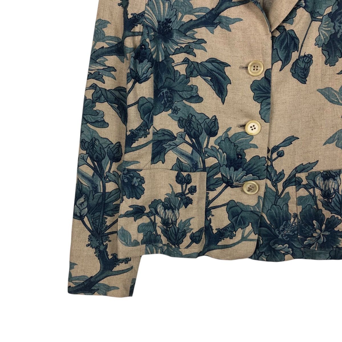Japanese Brand × Junko Shimada 📌Cropped Biker Jacket 49 Av Junko Shimada Floral Design Size US M / EU 48-50 / 2 - 5 Thumbnail