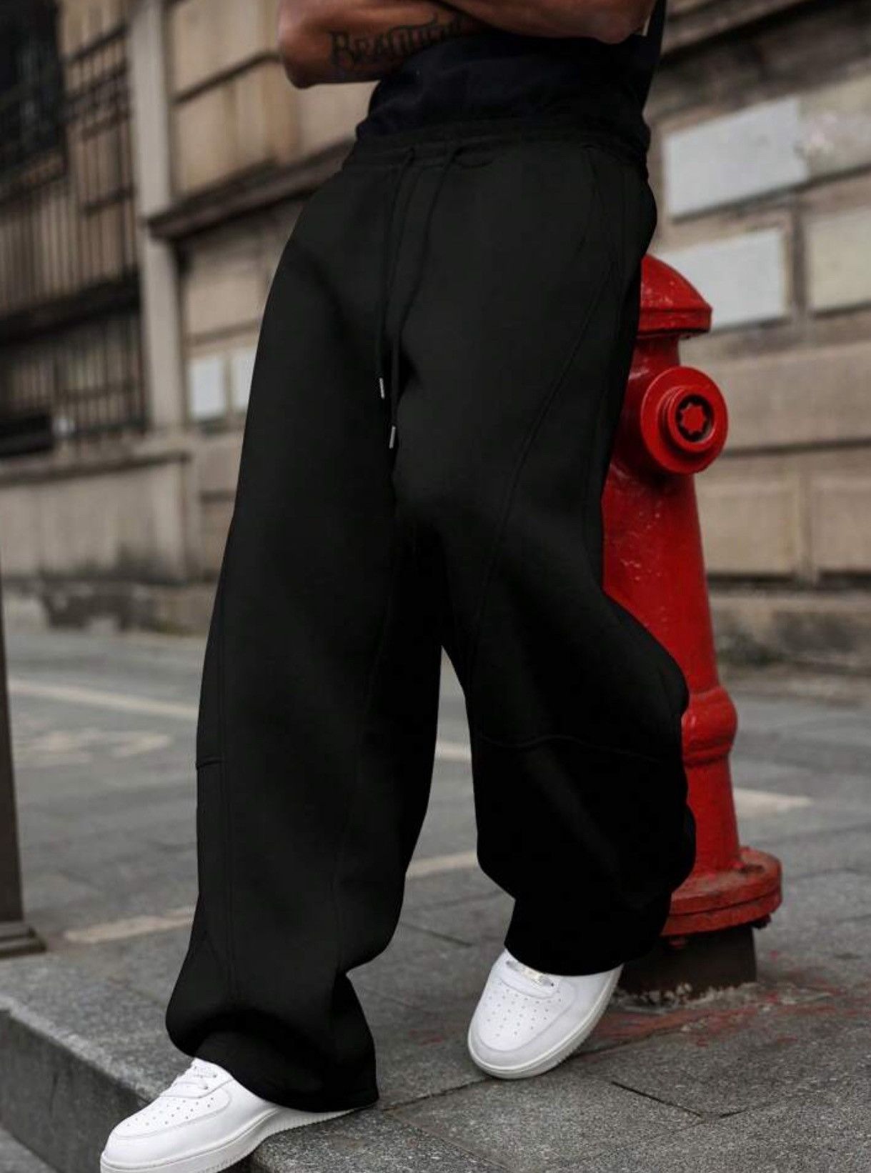 Japanese Brand Wide leg baggy sweatpants Size US 34 / EU 50 - 1 Thumbnail