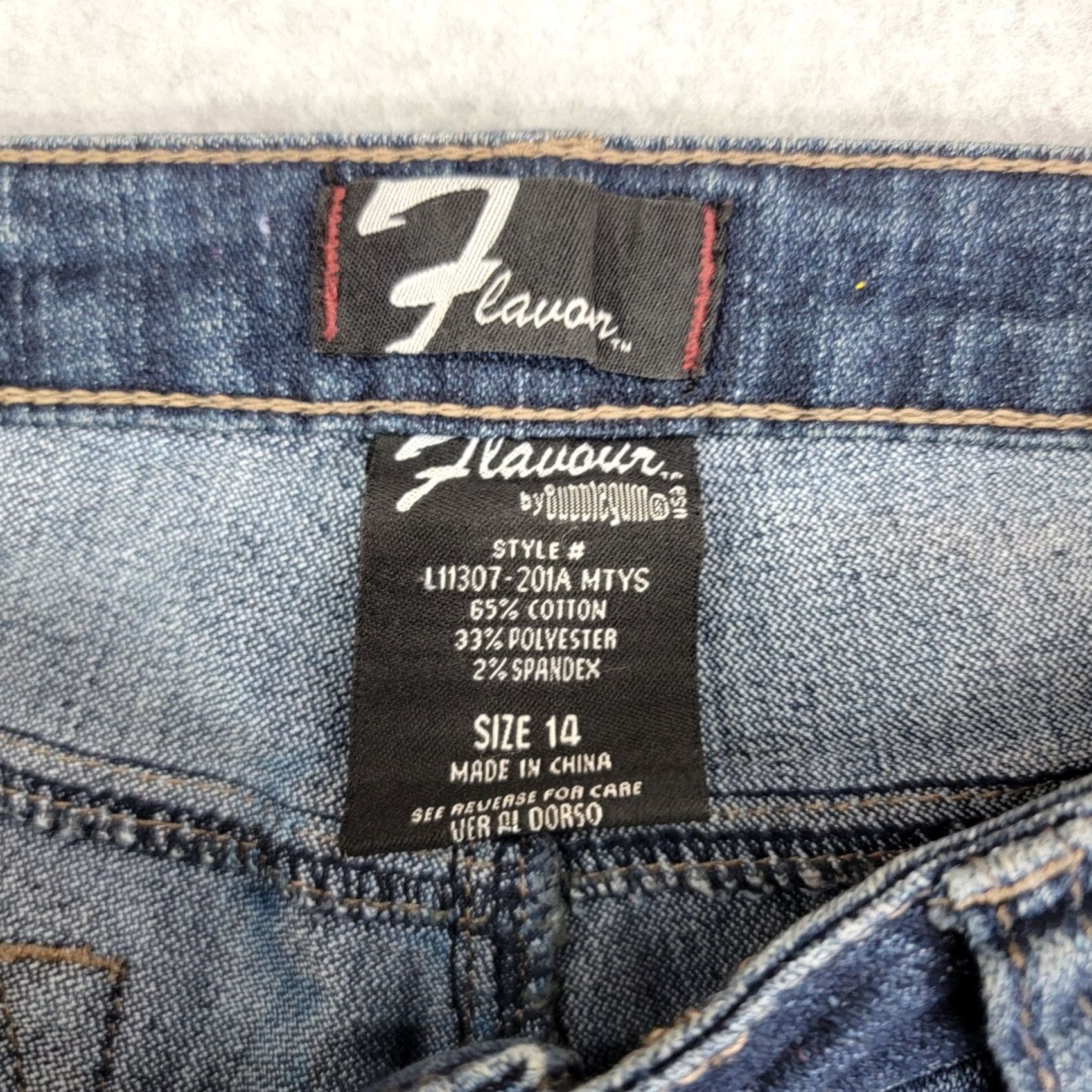 Vintage y2k Flavour By Bubblegum Jeans Women's Size 14 Size 36" / US 14 / IT 50 - 5 Thumbnail