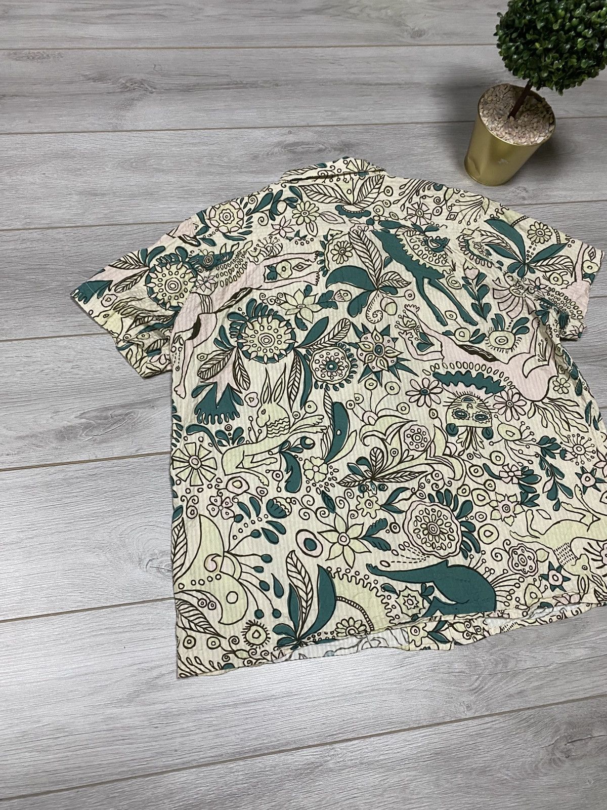 YMC YMC all over print Hawaii shirt buttons, flowers floral Size US XL / EU 56 / 4 - 8 Thumbnail