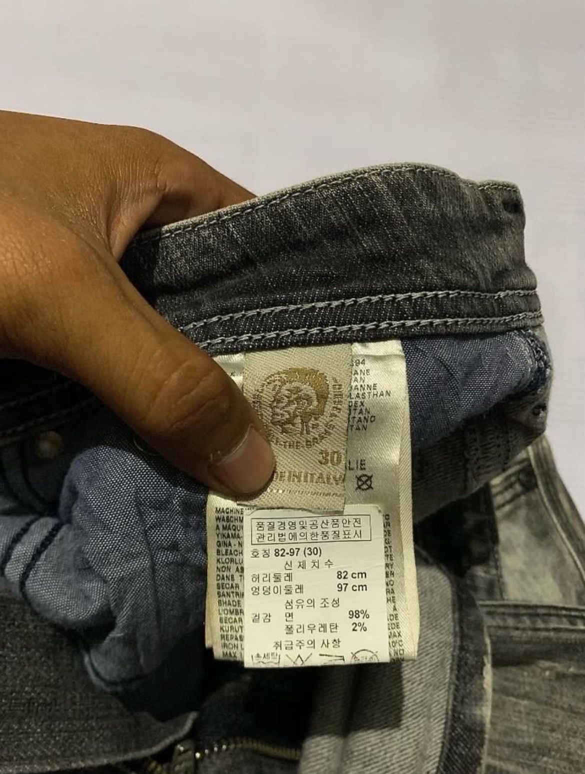 Diesel × If Six Was Nine × Le Grande Bleu (L.G.B.) Diesel Faded Denim Pants Size US 33 - 6 Thumbnail