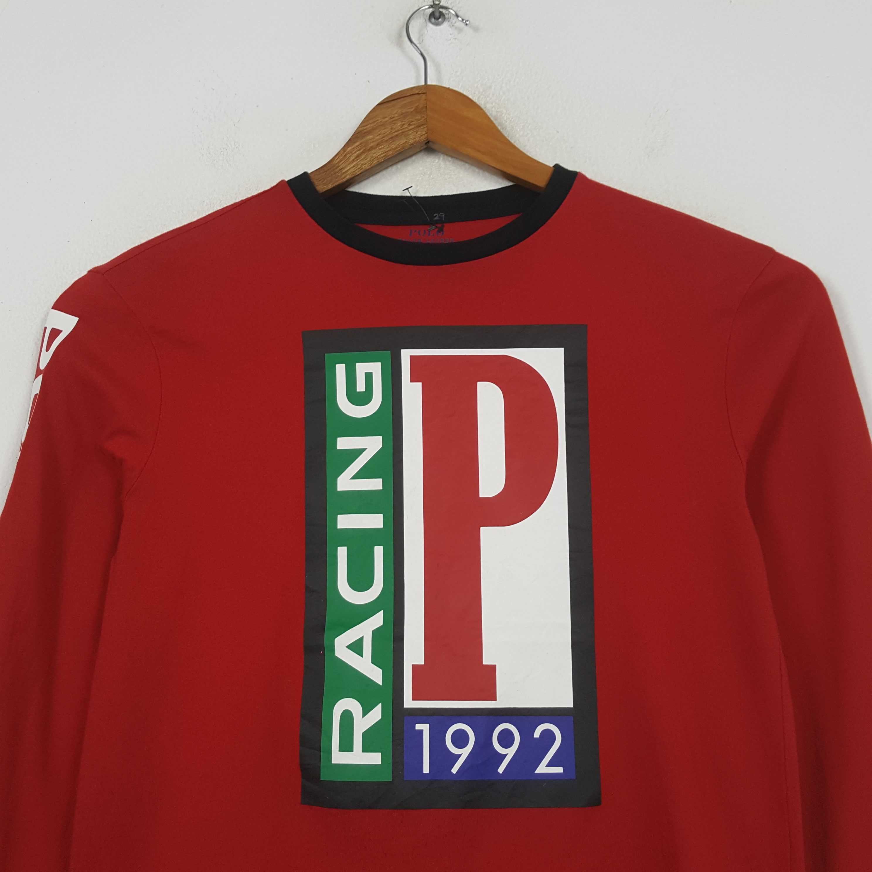 Polo Ralph Lauren Vintage POLO RACING by Ralph Lauren Fashion Brand T-shirt 31 Size US S / EU 44-46 / 1 - 2 Thumbnail