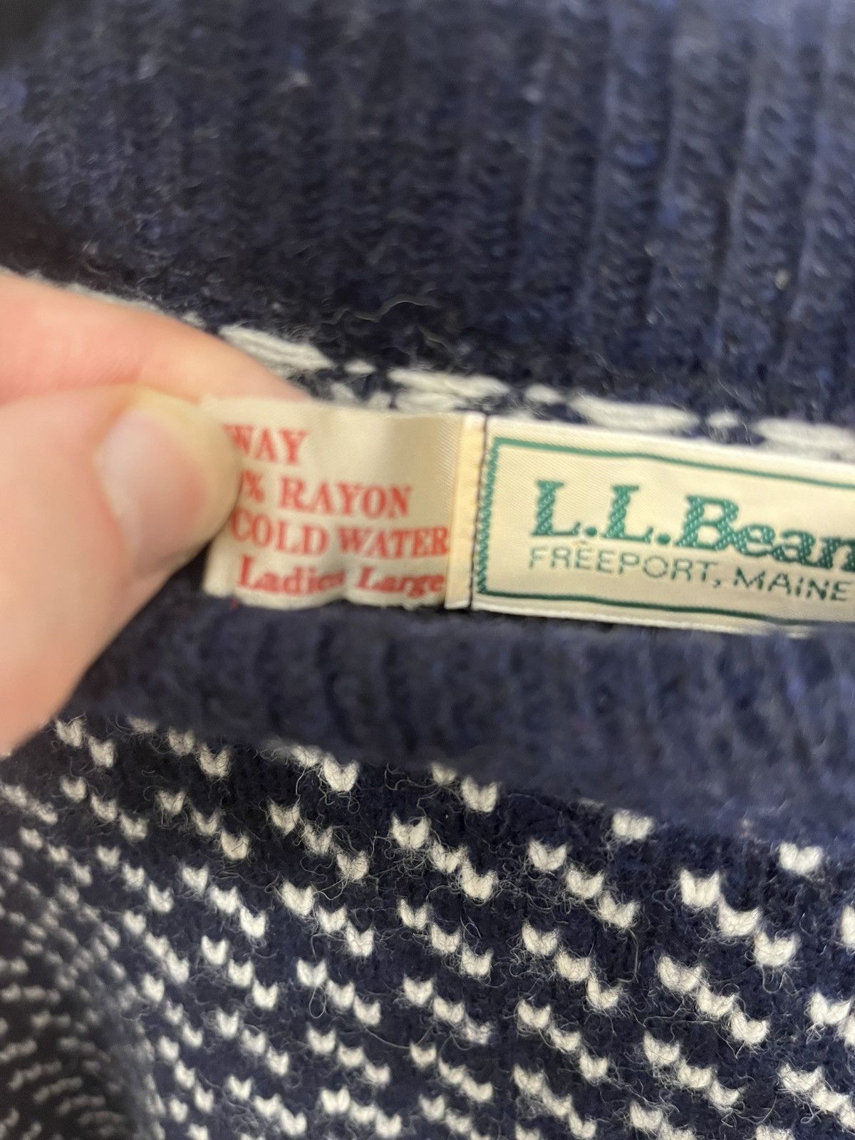 L.L. Bean Vintage LL Bean birdseye fisherman sweater Size US S / EU 44-46 / 1 - 3 Thumbnail