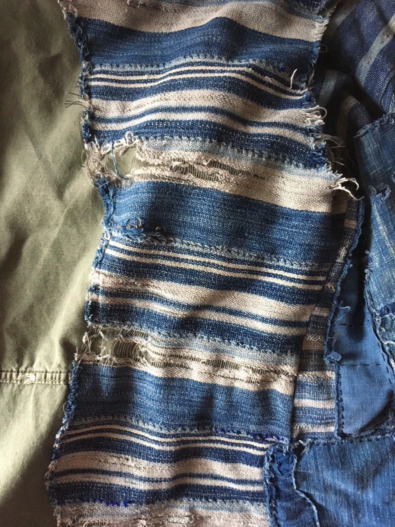 Greg Lauren Greg Lauren Blue dyed military green patchwork vest Size M / US 6-8 / IT 42-44 - 5 Thumbnail