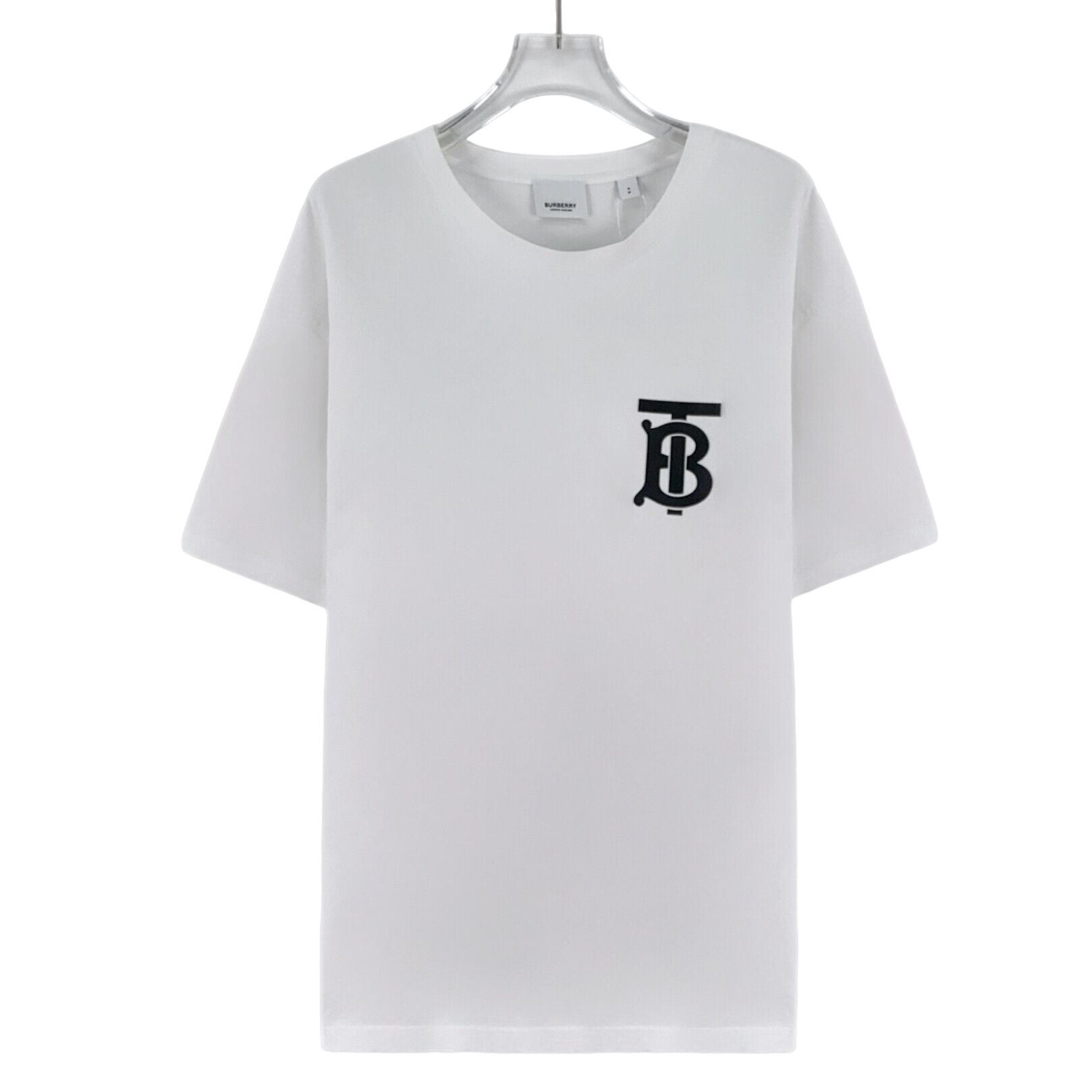 Burberry Burberry TB Monogram Logo T-Shirt White S Size US S / EU 44-46 / 1 - 1 Thumbnail