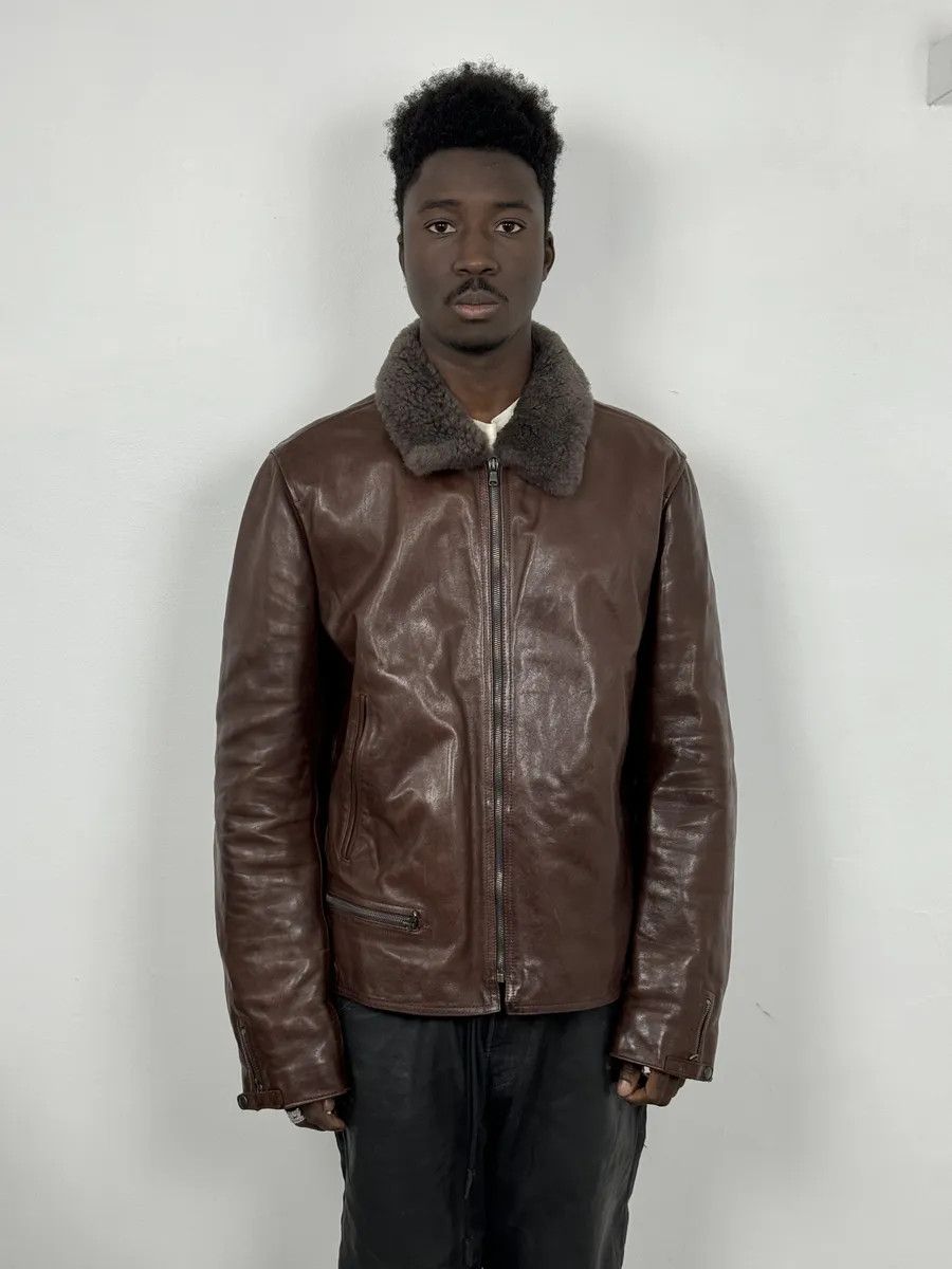 Dolce & Gabbana 2010s Dolce & Gabbana Brown Premium Leather Jacket Size US L / EU 52-54 / 3 - 3 Thumbnail