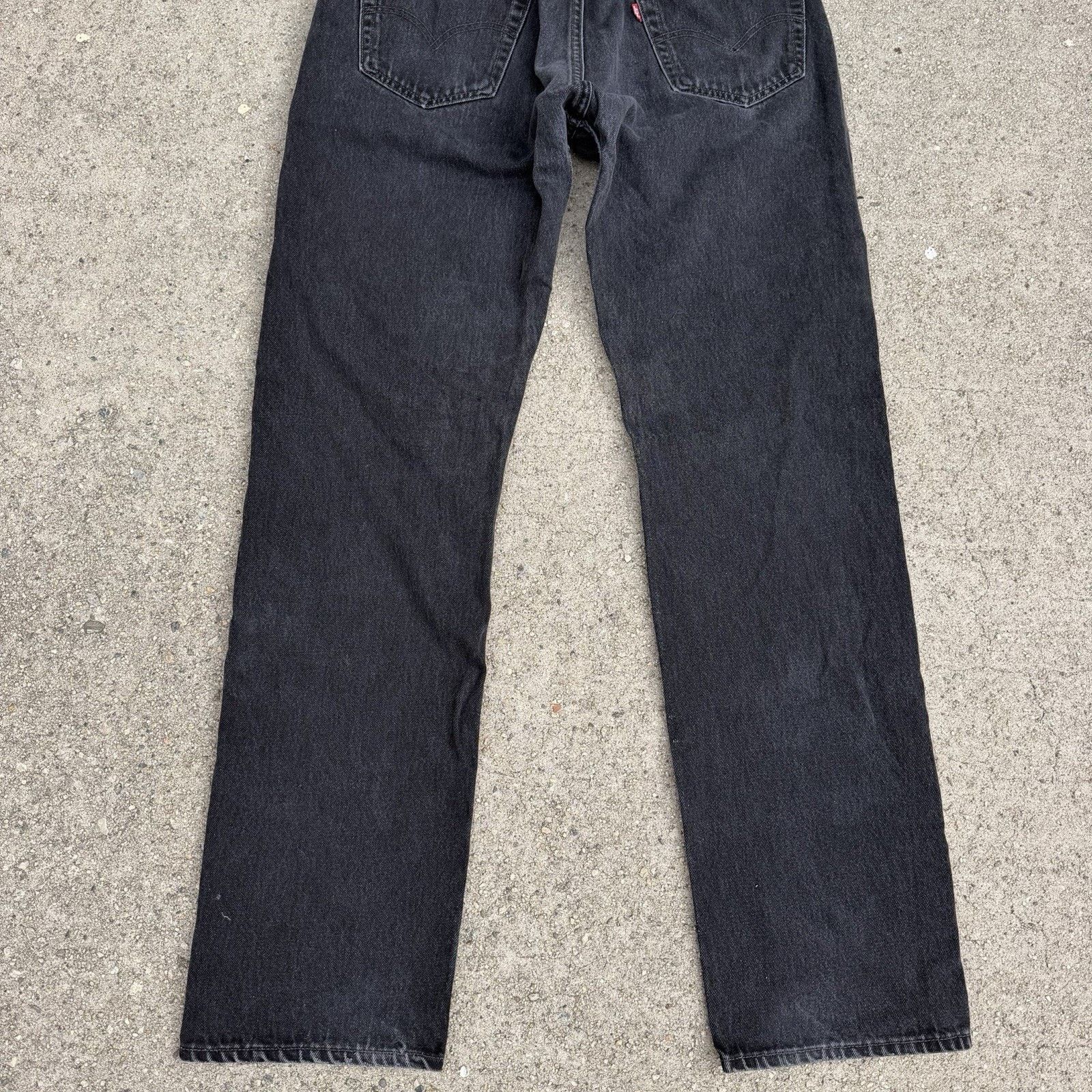 Levi's × Vintage Vintage 90s Levis 501 Faded Black Straight Denim Jeans 34x34 Size US 34 / EU 50 - 6 Thumbnail