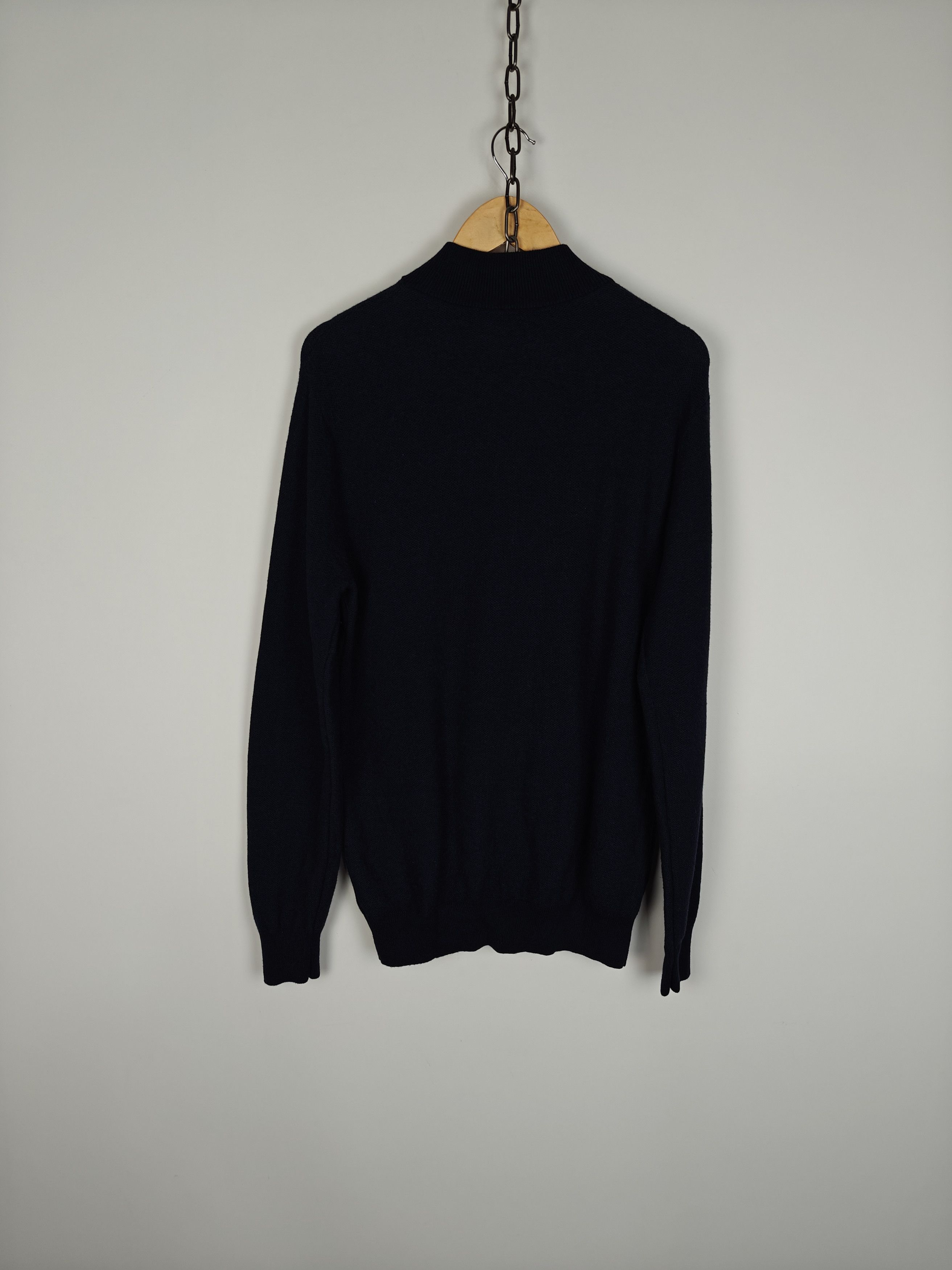 Hackett Hackett London Wool Zip Sweater Pullover Honeycomb XL Size US XL / EU 56 / 4 - 7 Thumbnail