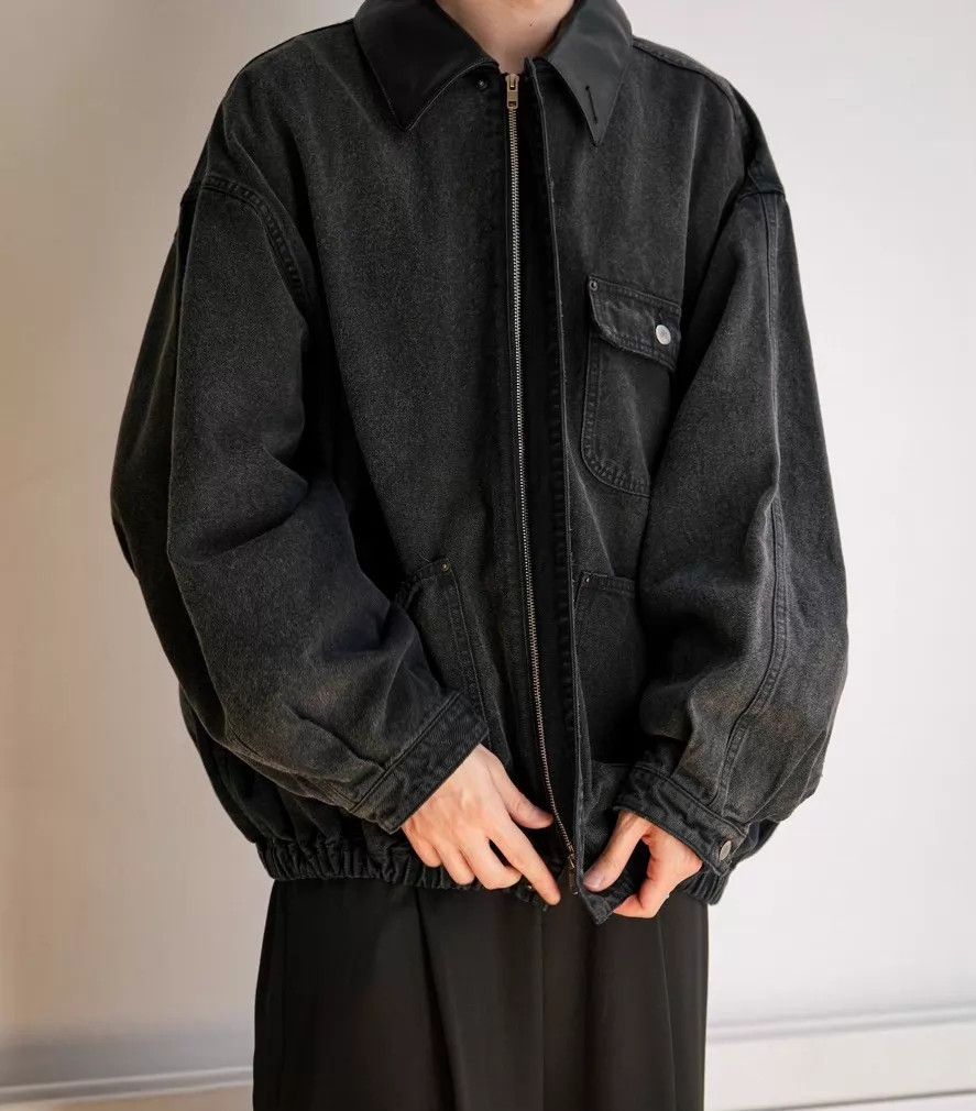 Other ssstein 26ss Black S Oversize Leather-Collar Sulfur-Dyed JKT Size US S / EU 44-46 / 1 - 5 Thumbnail