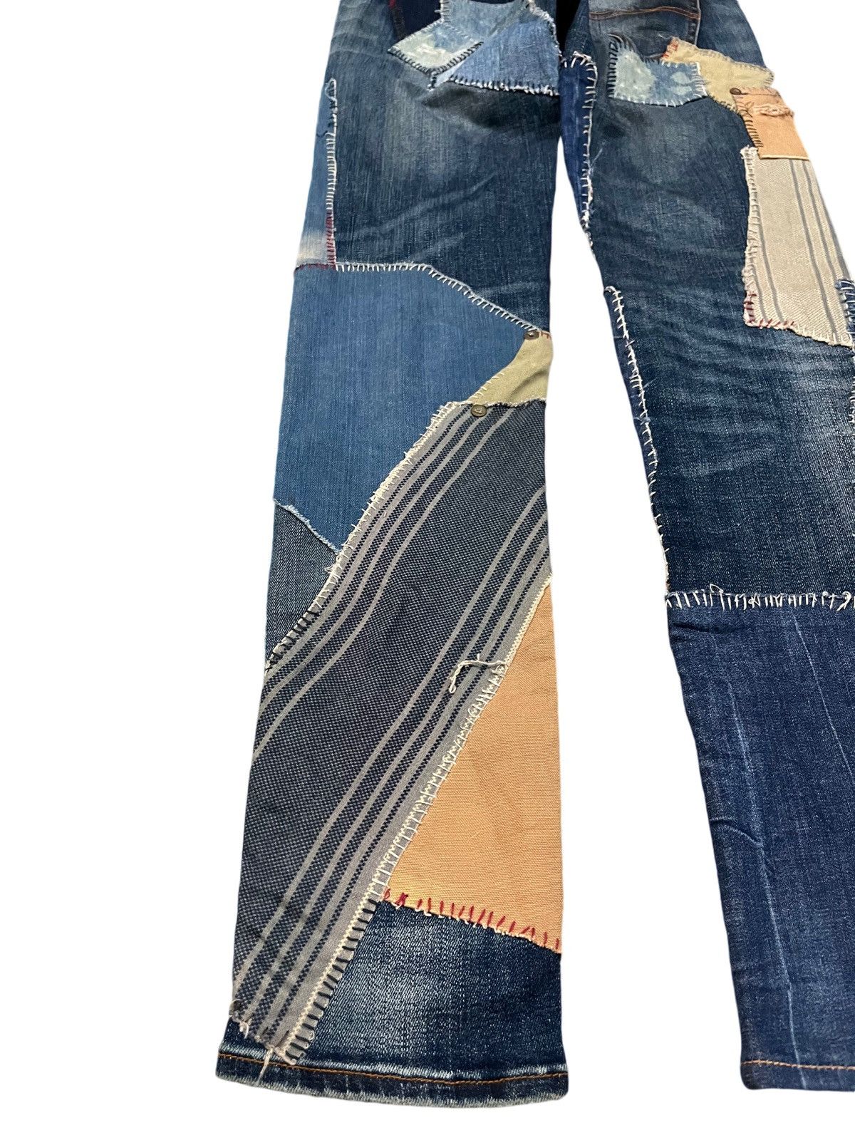Denim & Supply Ralph Lauren × Ralph Lauren Vintage Denim Supply Ralph Lauren Indigo Patchwork Denim Size US 26 / EU 42 - 9 Thumbnail