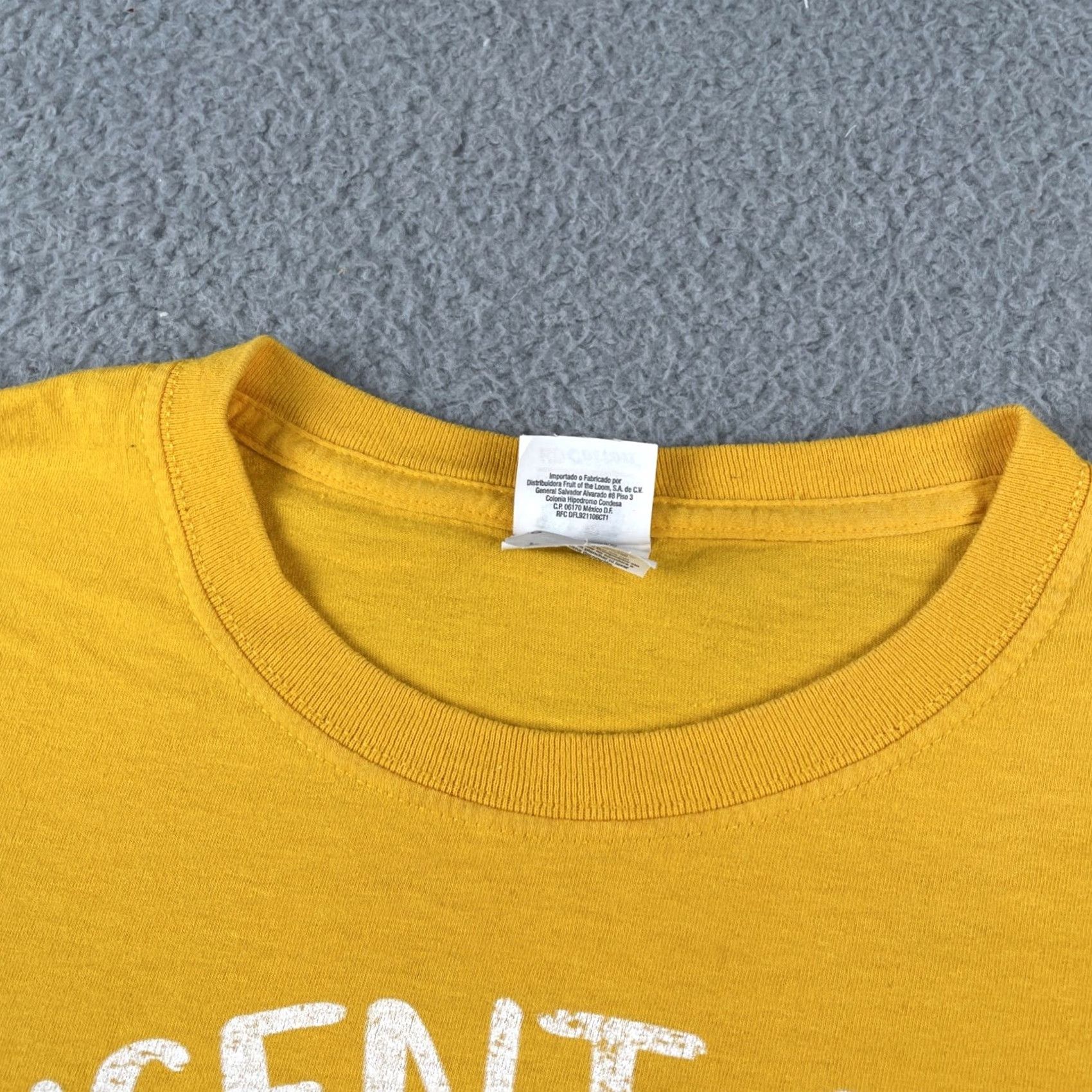Fruit Of The Loom FOTL Van Gogh Painter Artist Large Yellow T Shirt Vincent Says Let It Gogh Tee Size US L / EU 52-54 / 3 - 5 Thumbnail