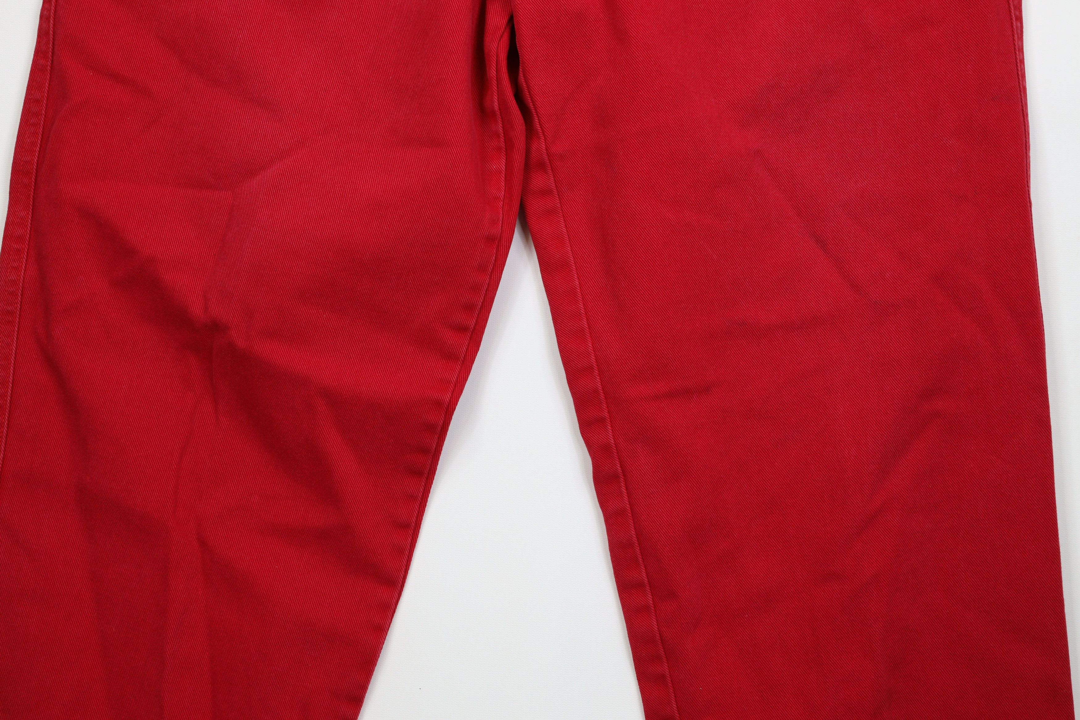 Vintage Vintage 90s Streetwear Baggy Wide Leg Skateboard Jeans Red Size US 36 / EU 52 - 4 Thumbnail