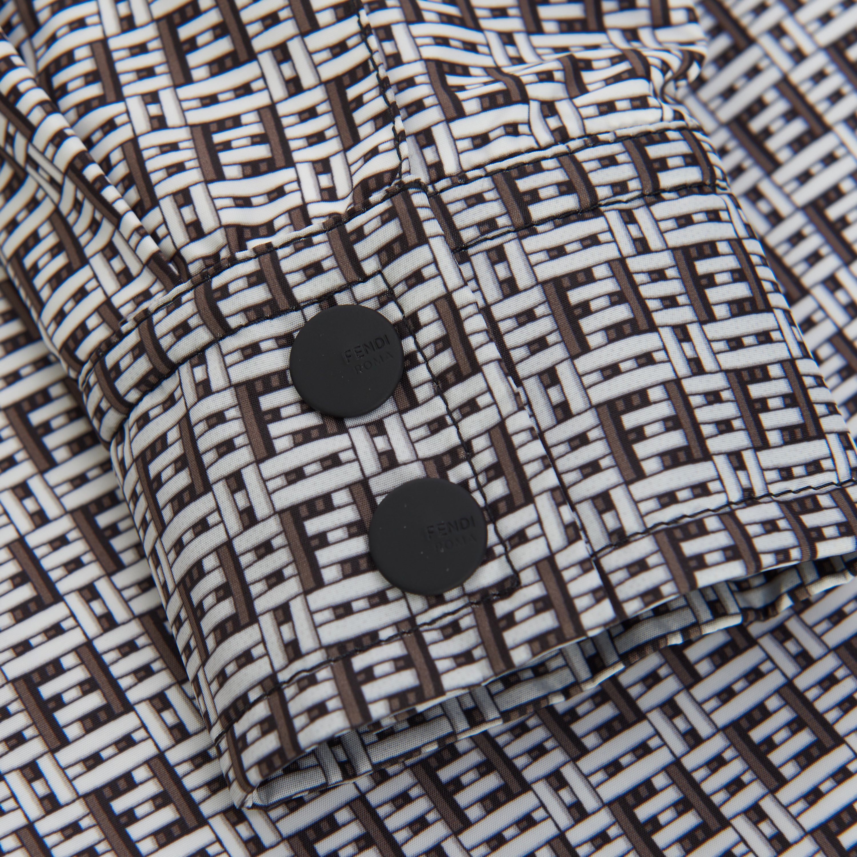 Fendi Shirt Jacket In Black & White FF Motif Size S / US 4 / IT 40 - 10 Thumbnail