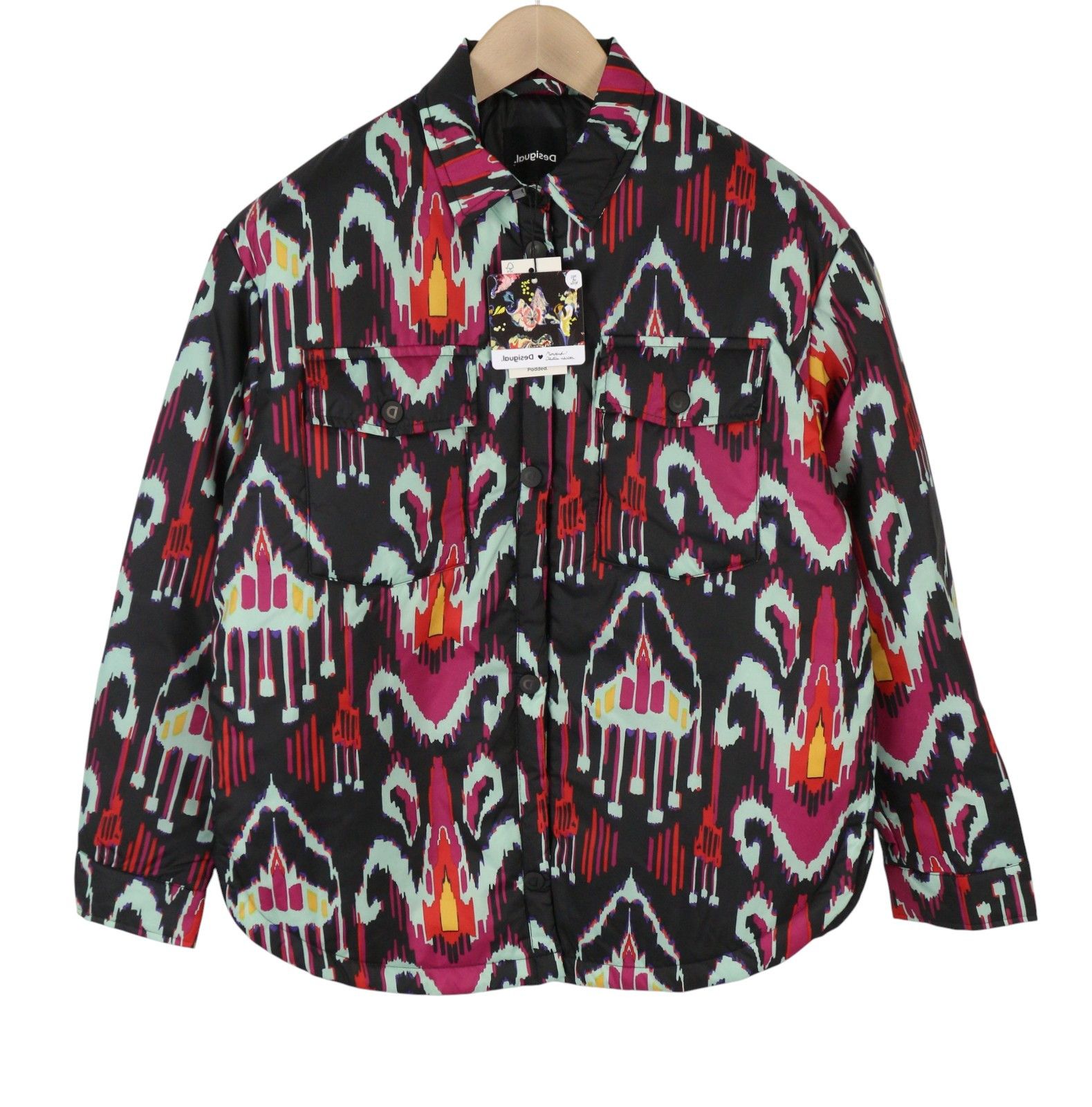 Desigual ELIOT M Colourful Abstract Print Padded Jacket 88469 Size M / US 6-8 / IT 42-44 - 1 Thumbnail
