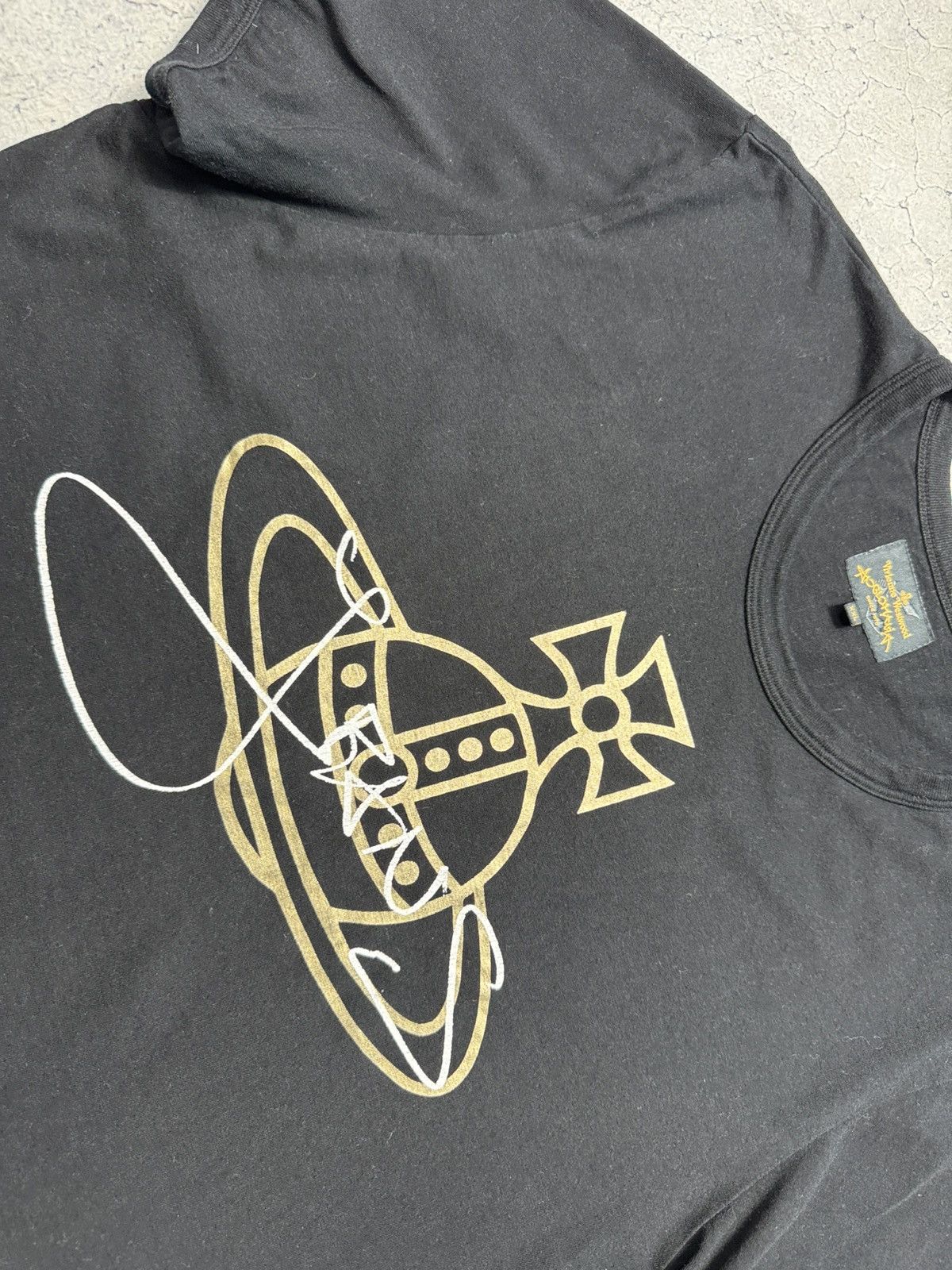 Vivienne Westwood Vivienne Westwood Anglomania Luxury Vintage T-Shirt Big Logo Size US XL / EU 56 / 4 - 6 Thumbnail