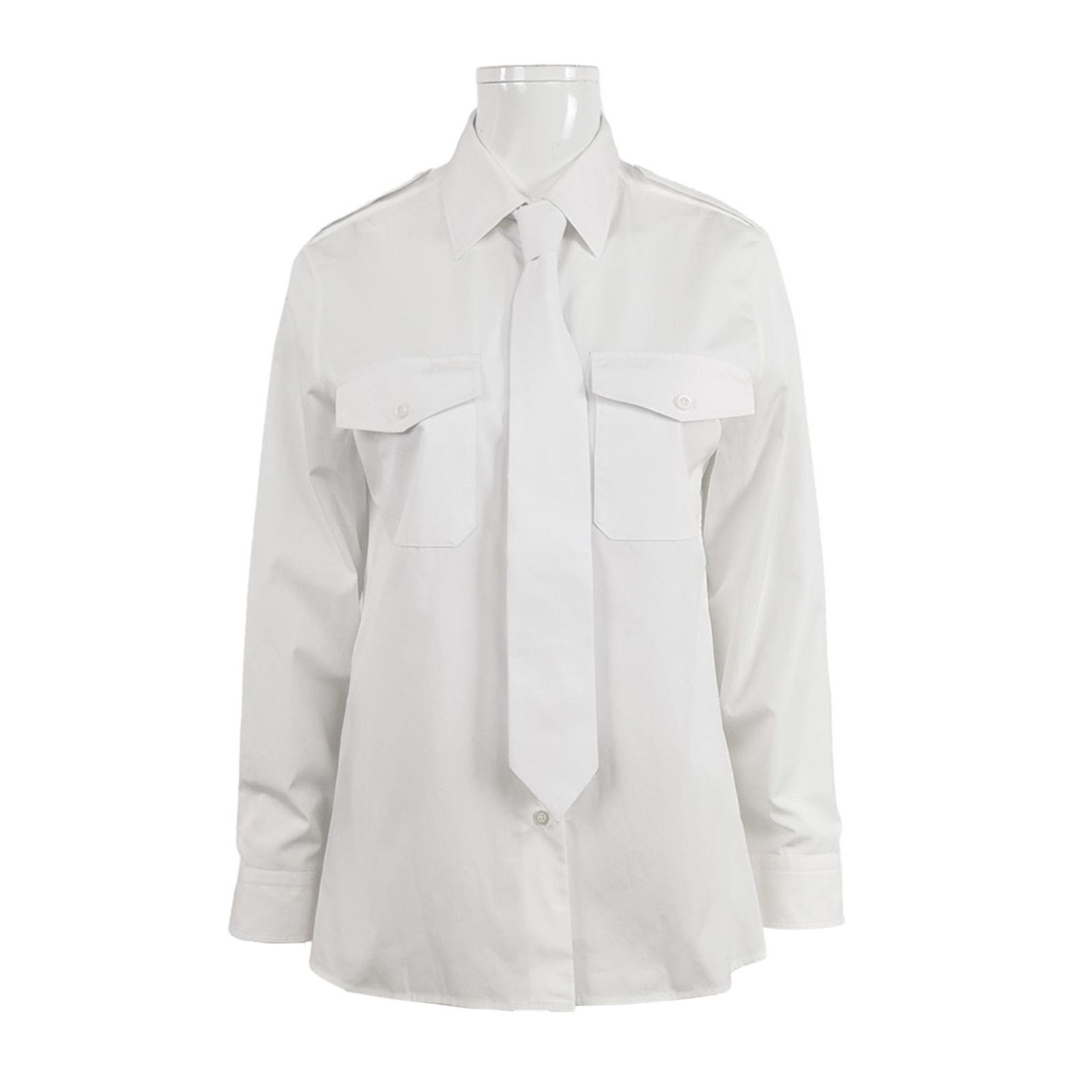Prada Prada Plain Cotton Button Up Shirt Size 36 Size XS / US 0-2 / IT 36-38 - 1 Thumbnail