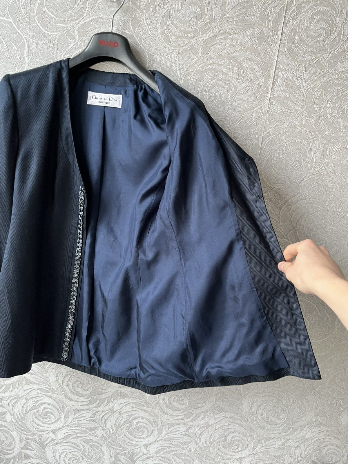 Dior Christian Dior Boutique Blue Silk Blazer Jacket Archival 90s Size M / US 6-8 / IT 42-44 - 13 Thumbnail