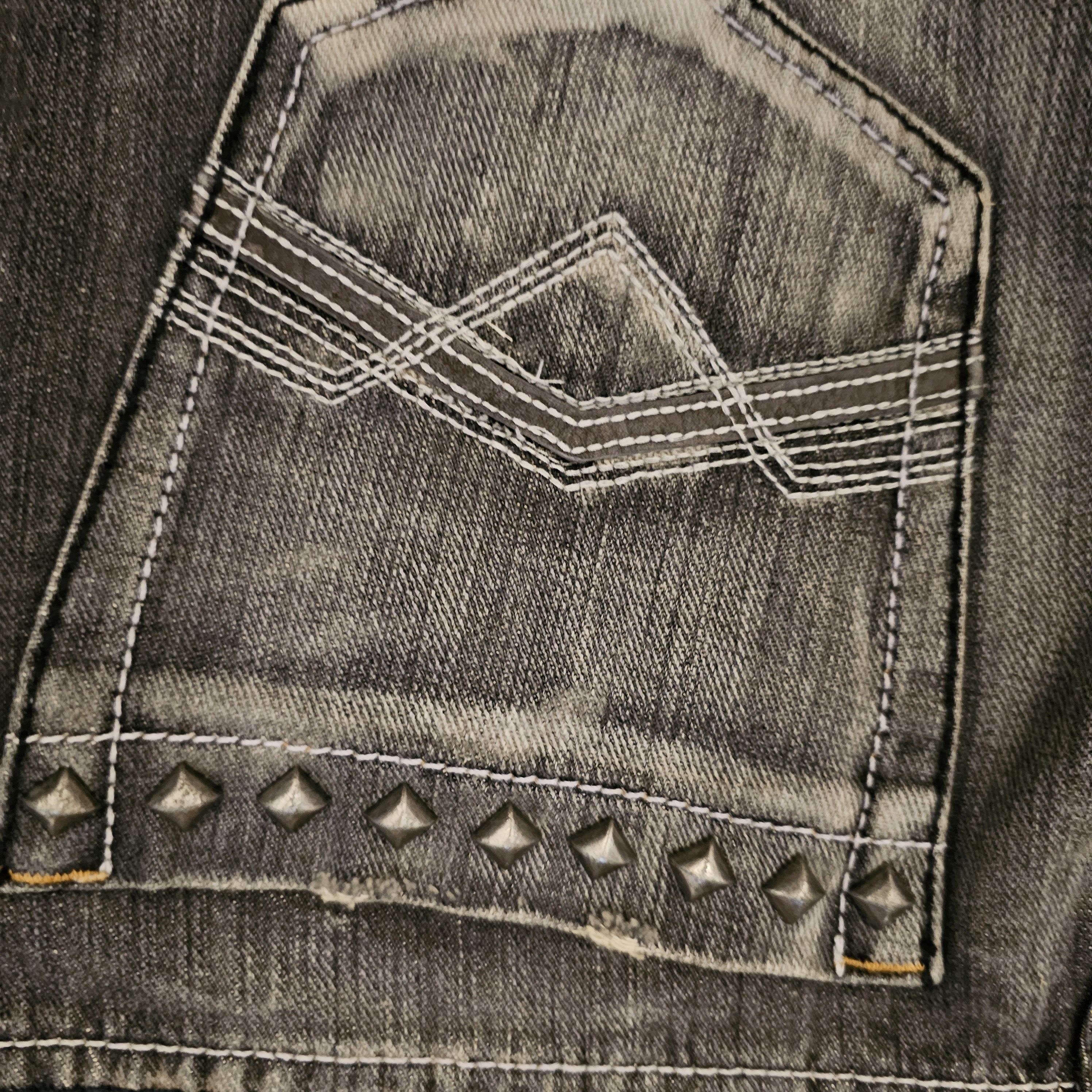Hysteric Glamour Vintage IBS Jeans Studded Patchwork Distressed Jeans Size US 30 / EU 46 - 9 Thumbnail
